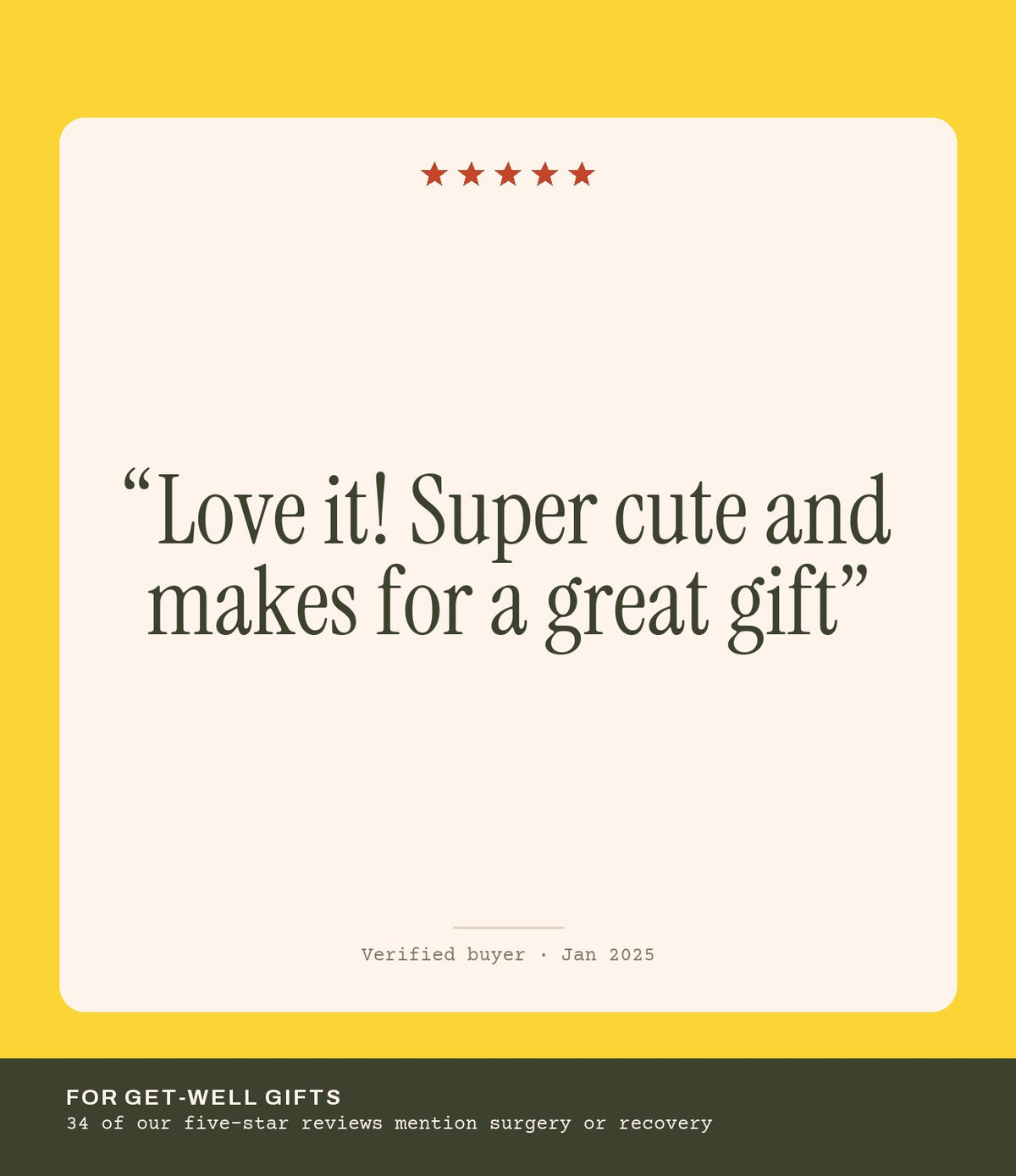 Verified buyer review: Love it! Super cute and makes for a great gift