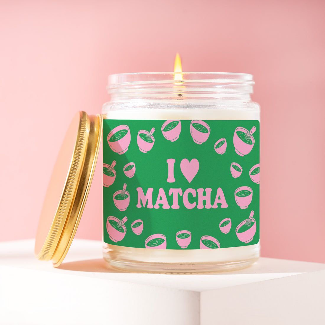 Matcha Candle, Matcha Gift, I Heart Matcha, Gift for Him, Green Tea Gift, Matcha Lover Gift, Thank You Gift, Gift for Her, Funny Candle R125