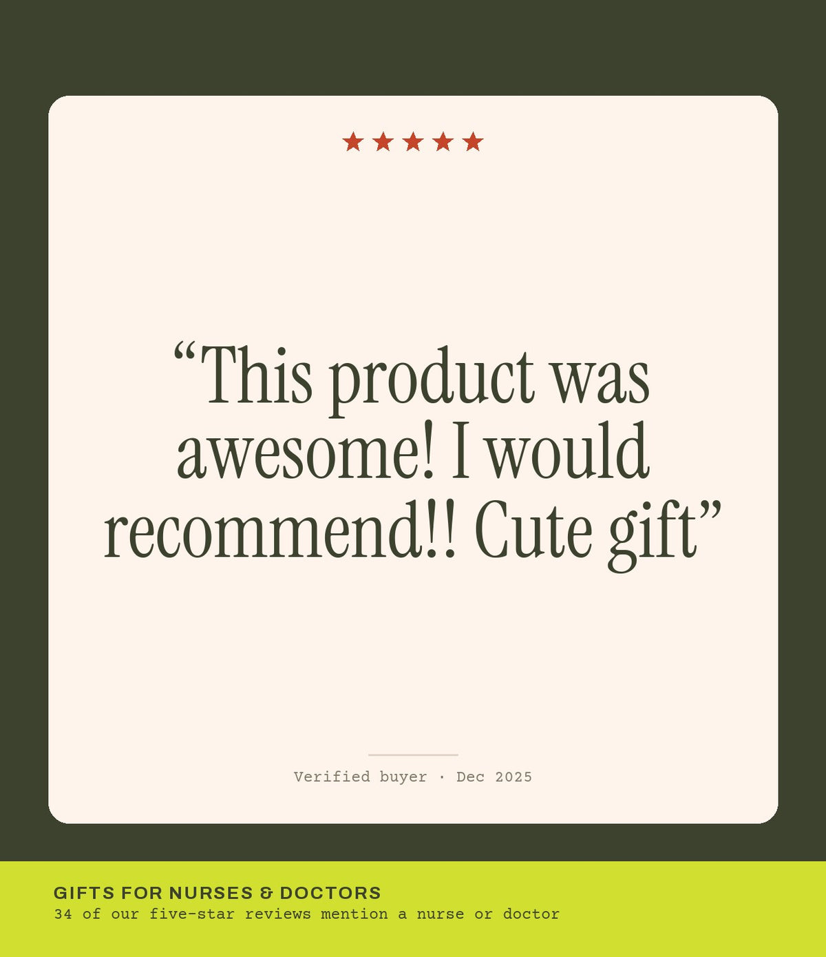 Verified buyer review: This product was awesome! I would recommend!! Cute gift