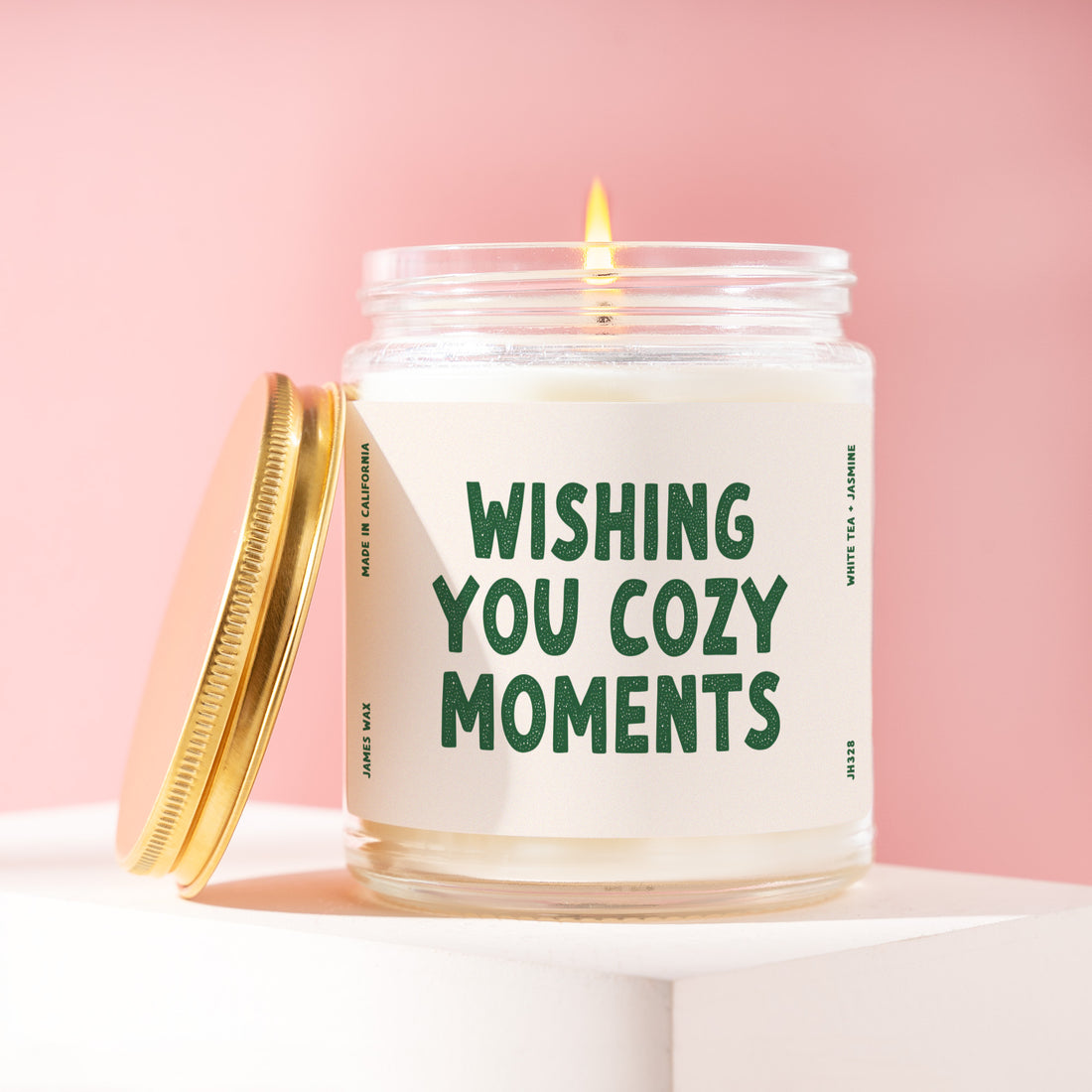 Cozy Moments Candle Gift for Her, Cozy Gift for Friend or Sister, Housewarming, Hostess or Winter Decor, 9oz Soy Wax Candle JH328