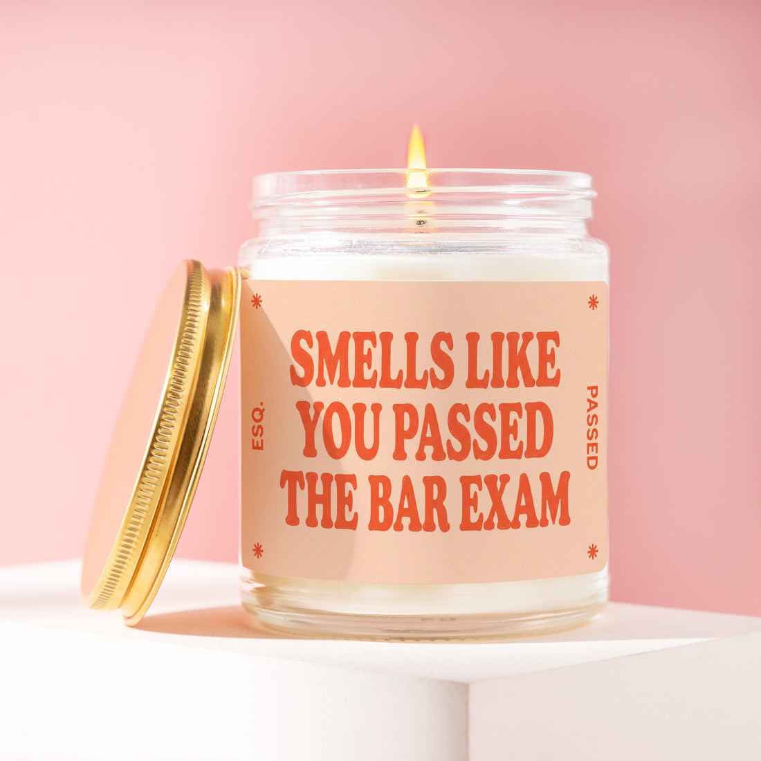 Bar Exam Candle, New Lawyer Gift for Him, Attorney Gifts, You Passed the Bar, Law School Graduate, Congrats Gift for Friend R575