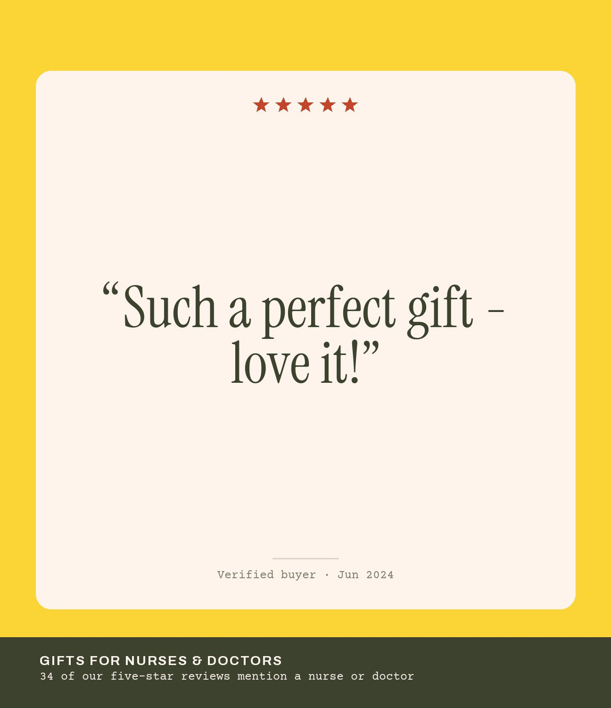 Verified buyer review: Such a perfect gift - love it!