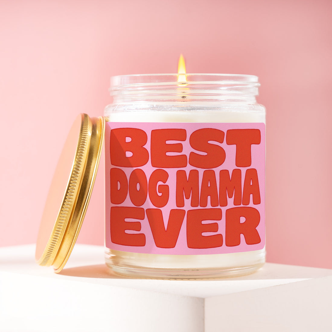 Dog Mom Candle, Gift for Her, Best Dog Mama Ever, Dog Mom Card, Gift for Him, Dog Lover Gift, Dog Mom Gift, Fur Mama Gift, New Dog Gift R046