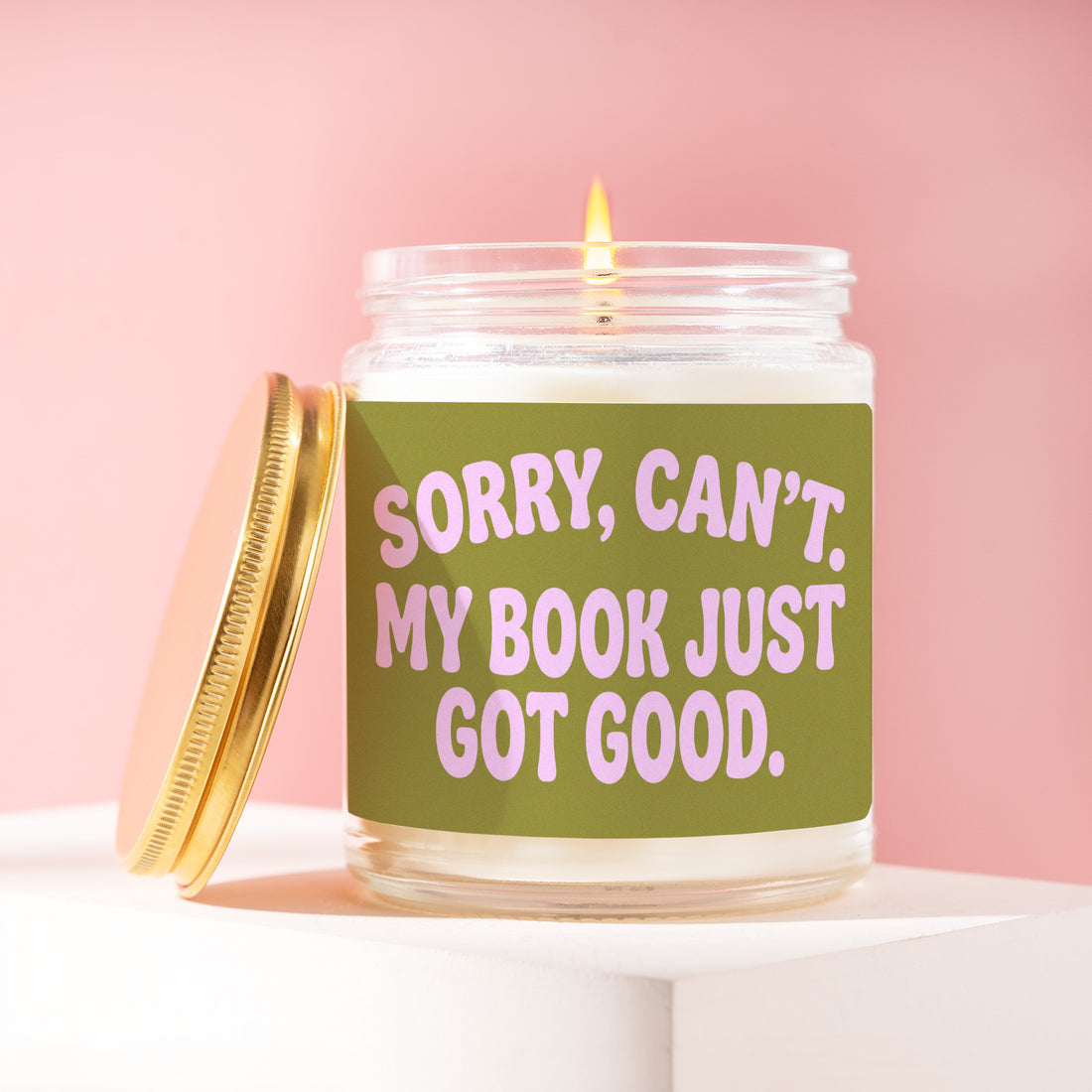 Romance Reader Candle, Book Lover Gift, Sorry, Can't. My Book Just Got Good., Romance Reader Gift, Bookish Gift, Dark Romance Gift R190