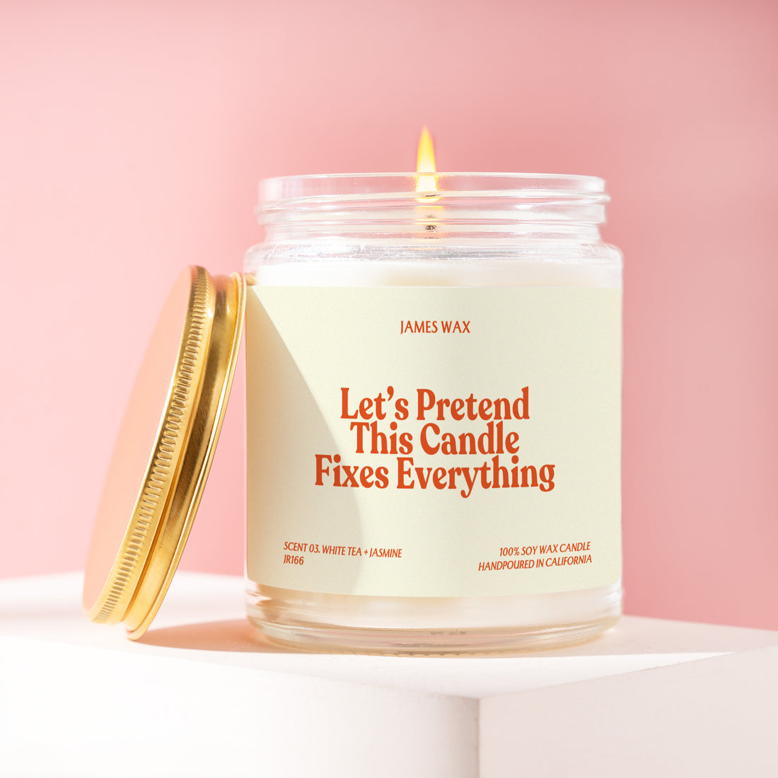 Spa Night Candle, Spa Gift, Let's Pretend This Candle Fixes Everything, Gift for Her, Relaxation Gift, Self Care Gift, Gift for Friend JR166