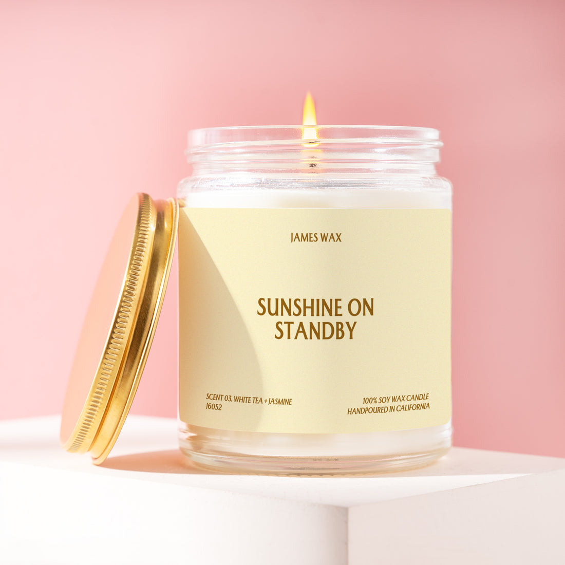 Brighten Your Day Candle, Gift for Friend, Sunshine on Standby, Sunshine Card, Gift for Her, Get Well Gift Box, Mood Boost Candle J6052