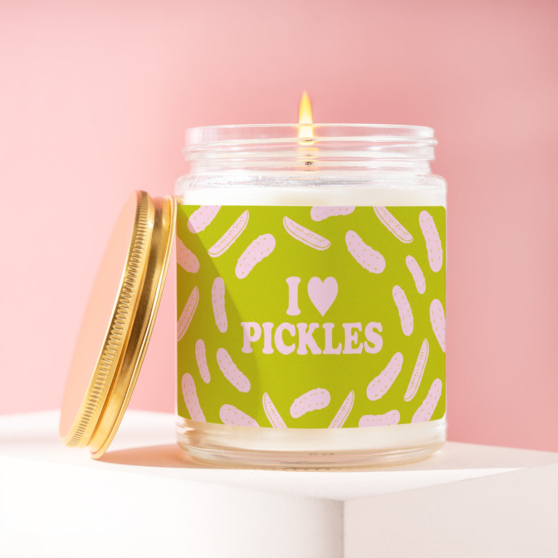 Foodie Candle, Gift for Her, I Heart Pickles, Foodie Card, Gift for Him, Gift for Friend, Bestie Gift, Coworker Gift, Food Lover Gift R128