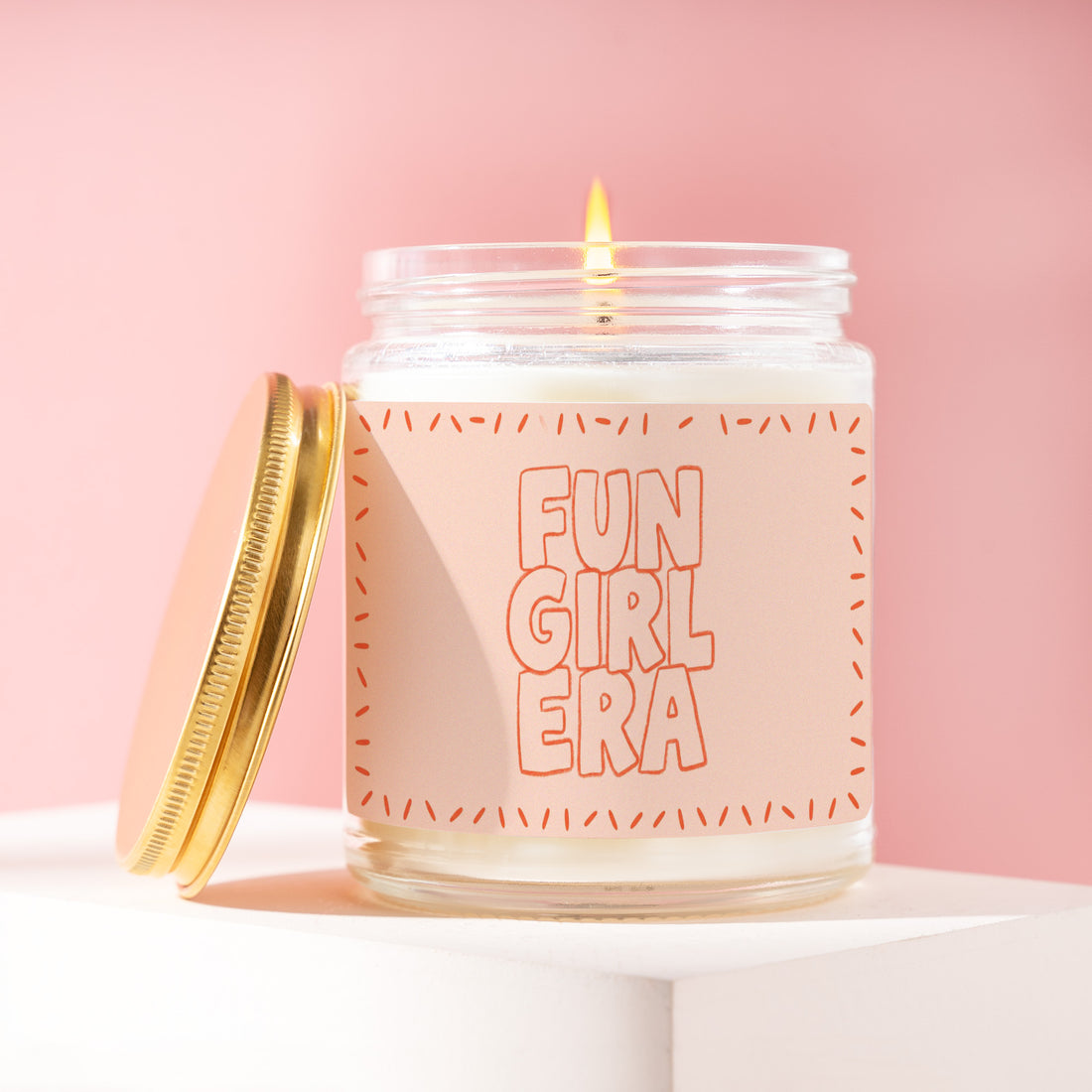 Fun Girl Era Candle, Gift for Her, Confetti Peach Birthday Present for Bestie, Sister, Galentines Girls Night Out Idea R100