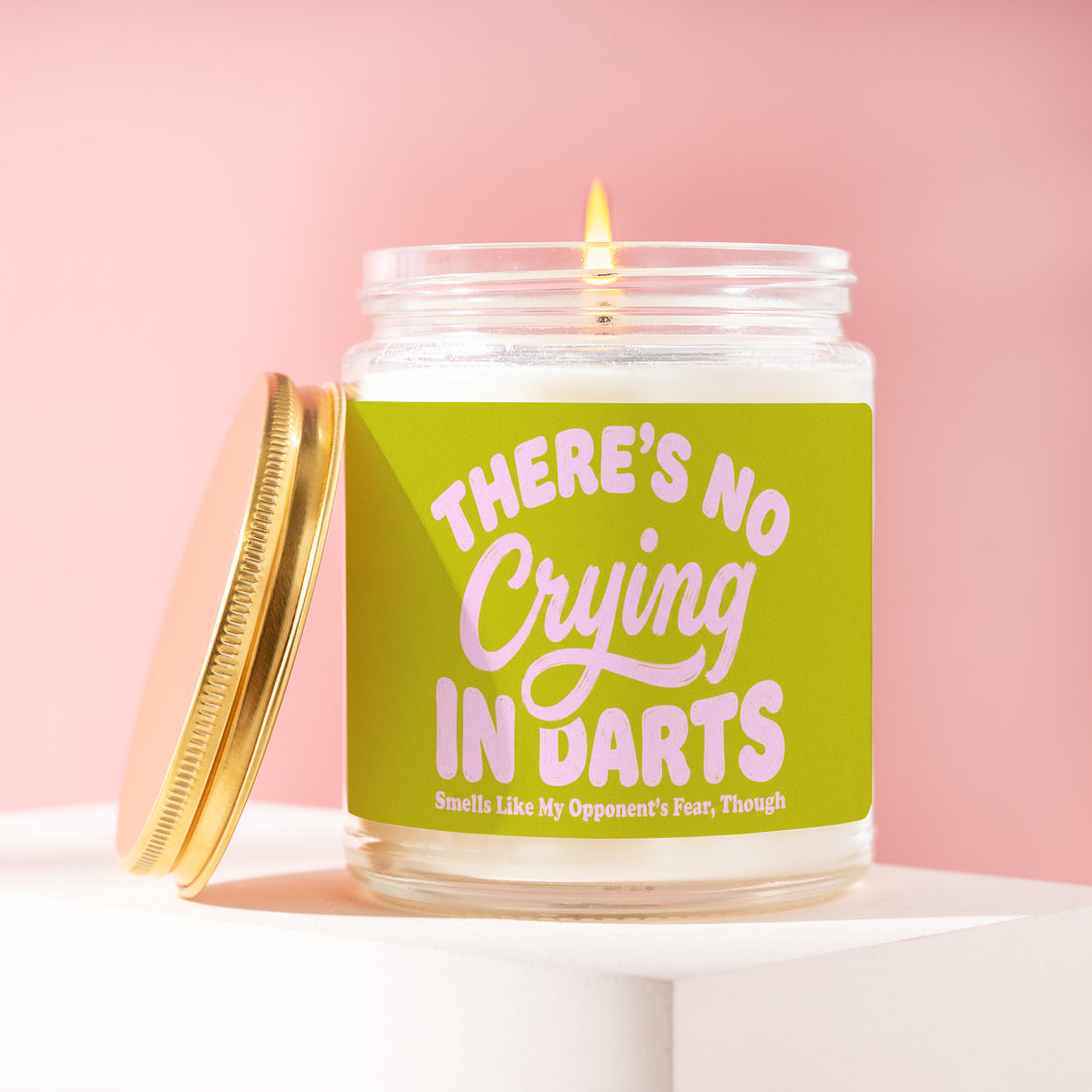 Funny Darts Candle, Darts Gift for Her, Darts Gifts for Women, Darts Gag Gift, There's No Crying in Darts, Birthday Gift R545