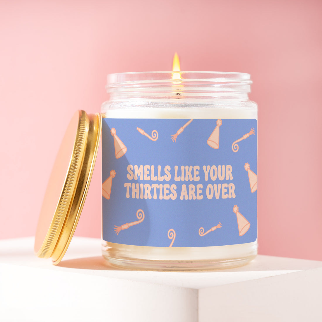 40th Birthday Party Candle, Happy Forty Gift, Smells Like Your Thirties Are Over, Hat Decor, Turning 40 Woman, Best Friend, Coworker R316