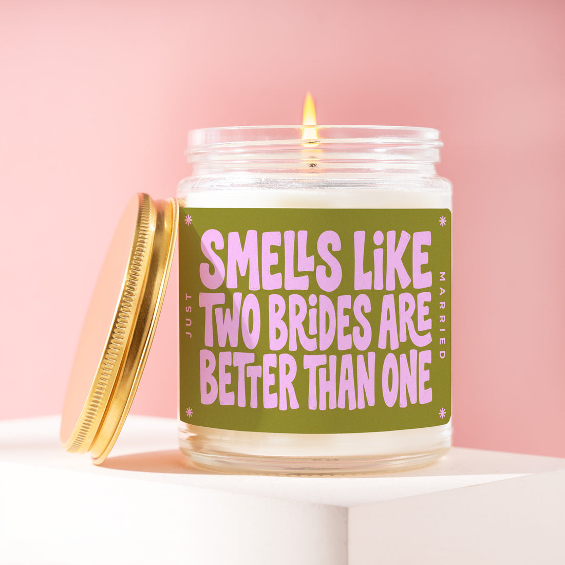 Lesbian Wedding Gift, Smells Like Two Brides Are Better Than One Candle, Funny Present for Wives, Pride Couple, Mrs and Mrs Gift R399