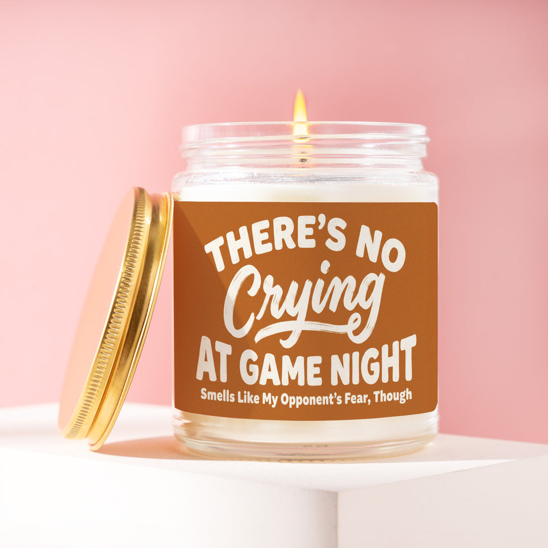 Funny Game Night Candle, Game Night Gift for Her, Game Night Gifts for Women, There's No Crying at Game Night, Hostess Gift R547