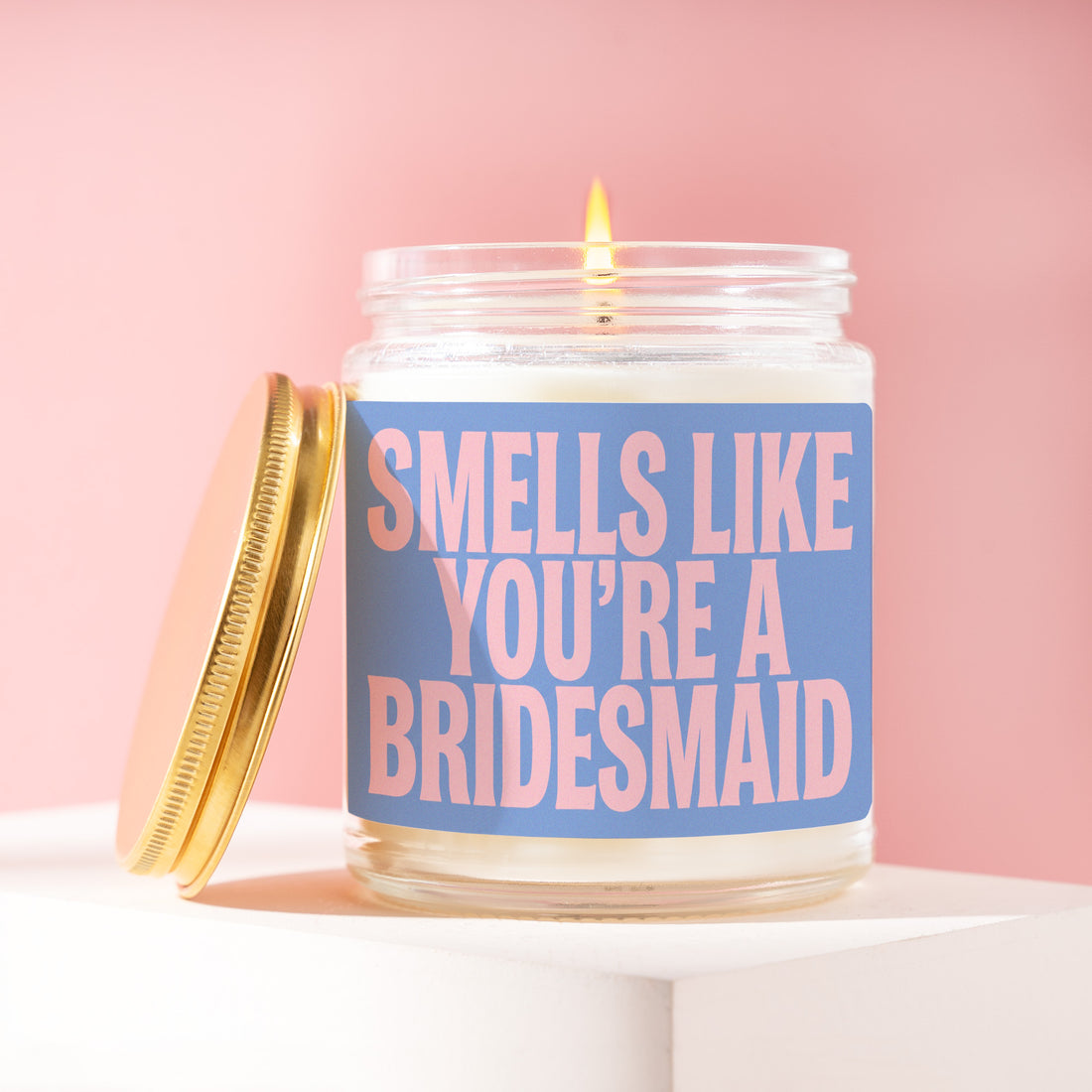 Dusty Blue Bridal Party Candle, Proposal Gift, Smells Like You're A Bridesmaid, Powder Wedding Theme, Periwinkle Color Palette, Sister R328