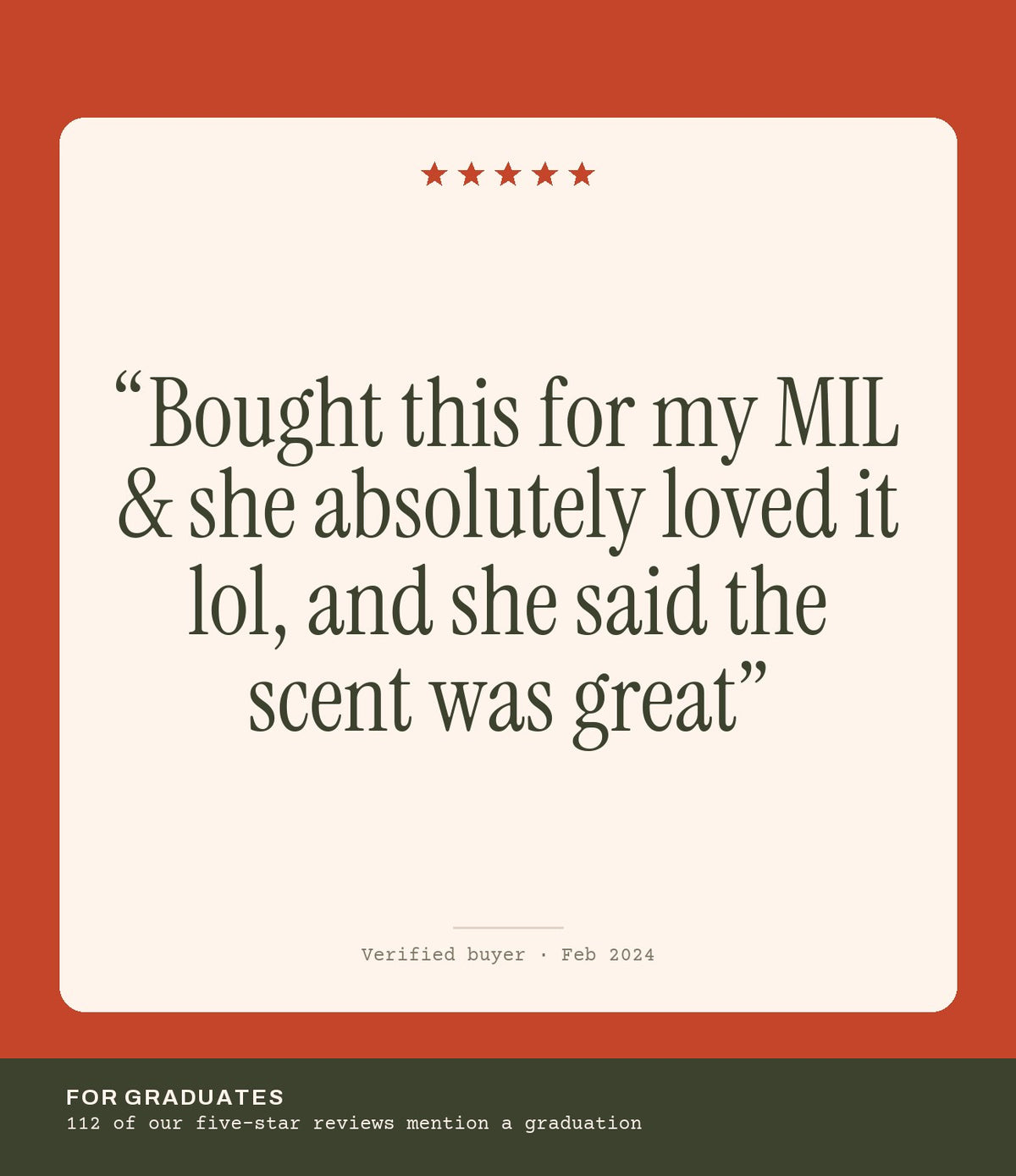 Verified buyer review: Bought this for my MIL & she absolutely loved it lol, and she said the scent was great