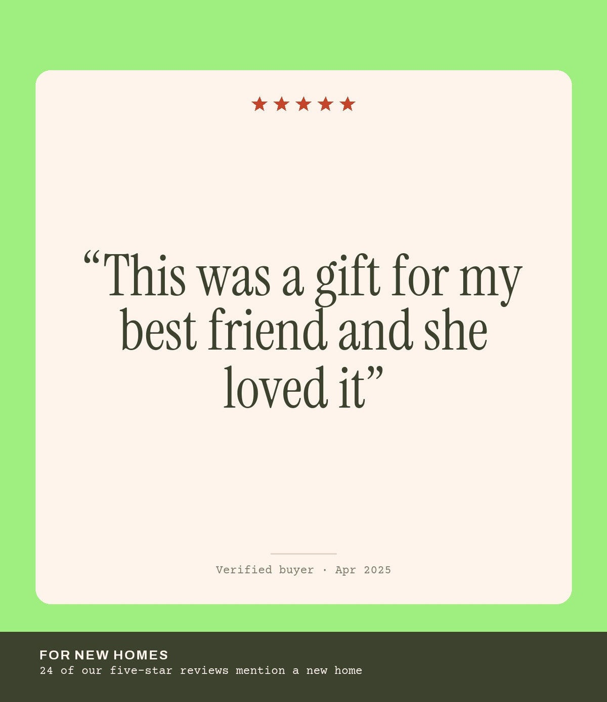 Verified buyer review: This was a gift for my best friend and she loved it