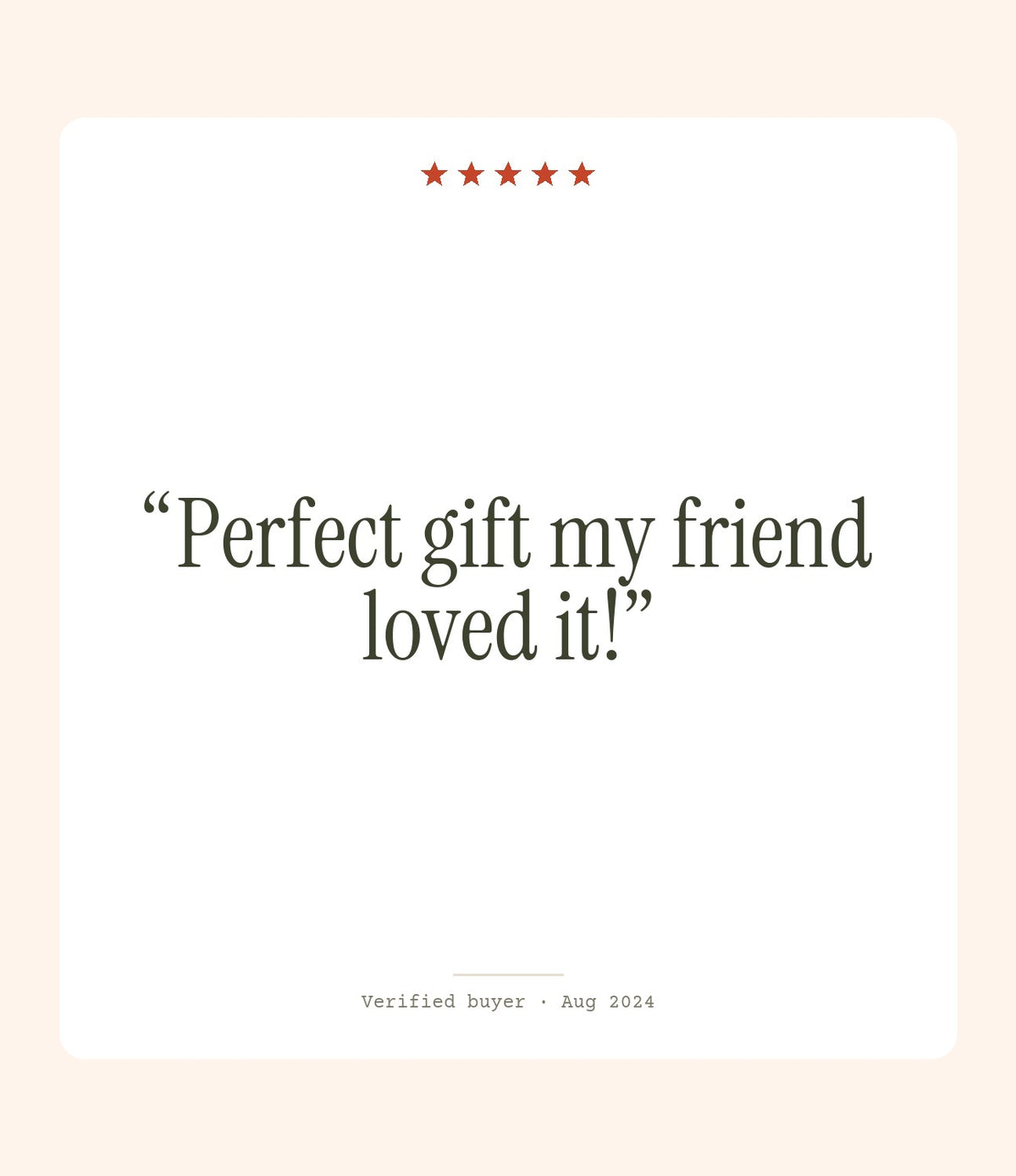 Verified buyer review: Perfect gift my friend loved it!