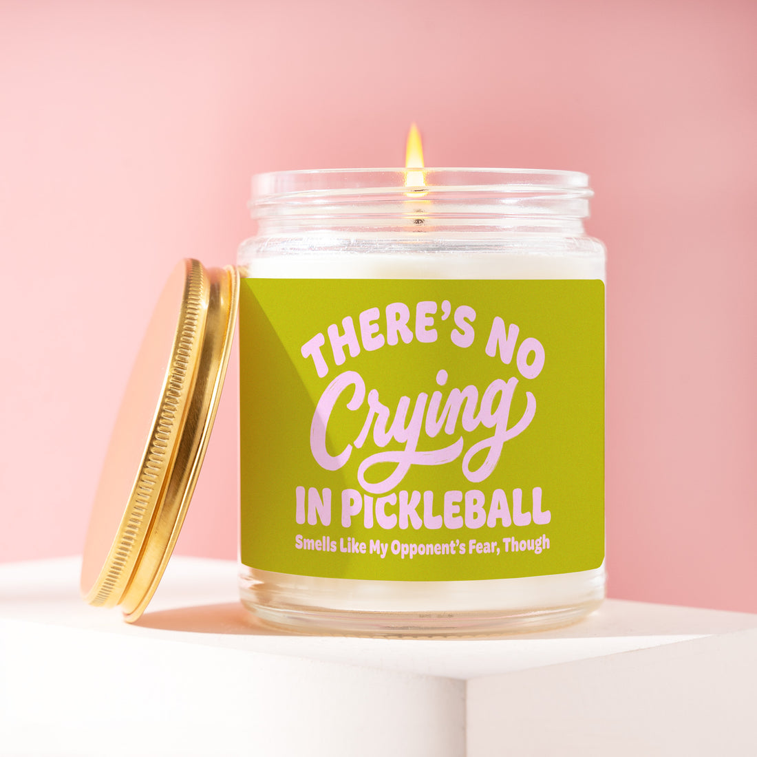 Funny Pickleball Candle, Pickleball Gift for Her, Pickleball Gifts for Women, There's No Crying in Pickleball, Secret Santa R540