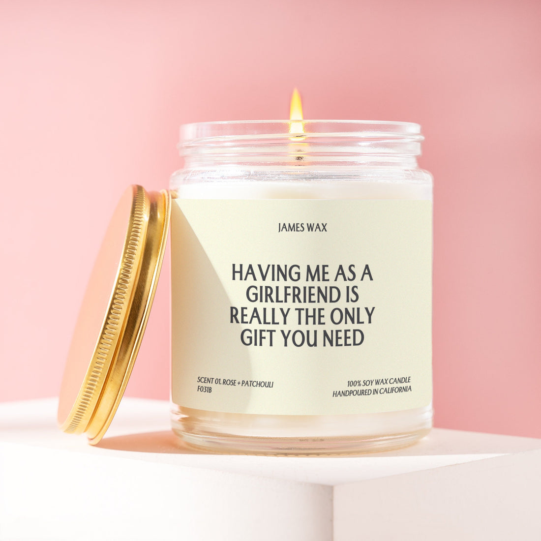 Girlfriend Gift Having Me As A Girlfriend Candle Boyfriend Romantic F031B