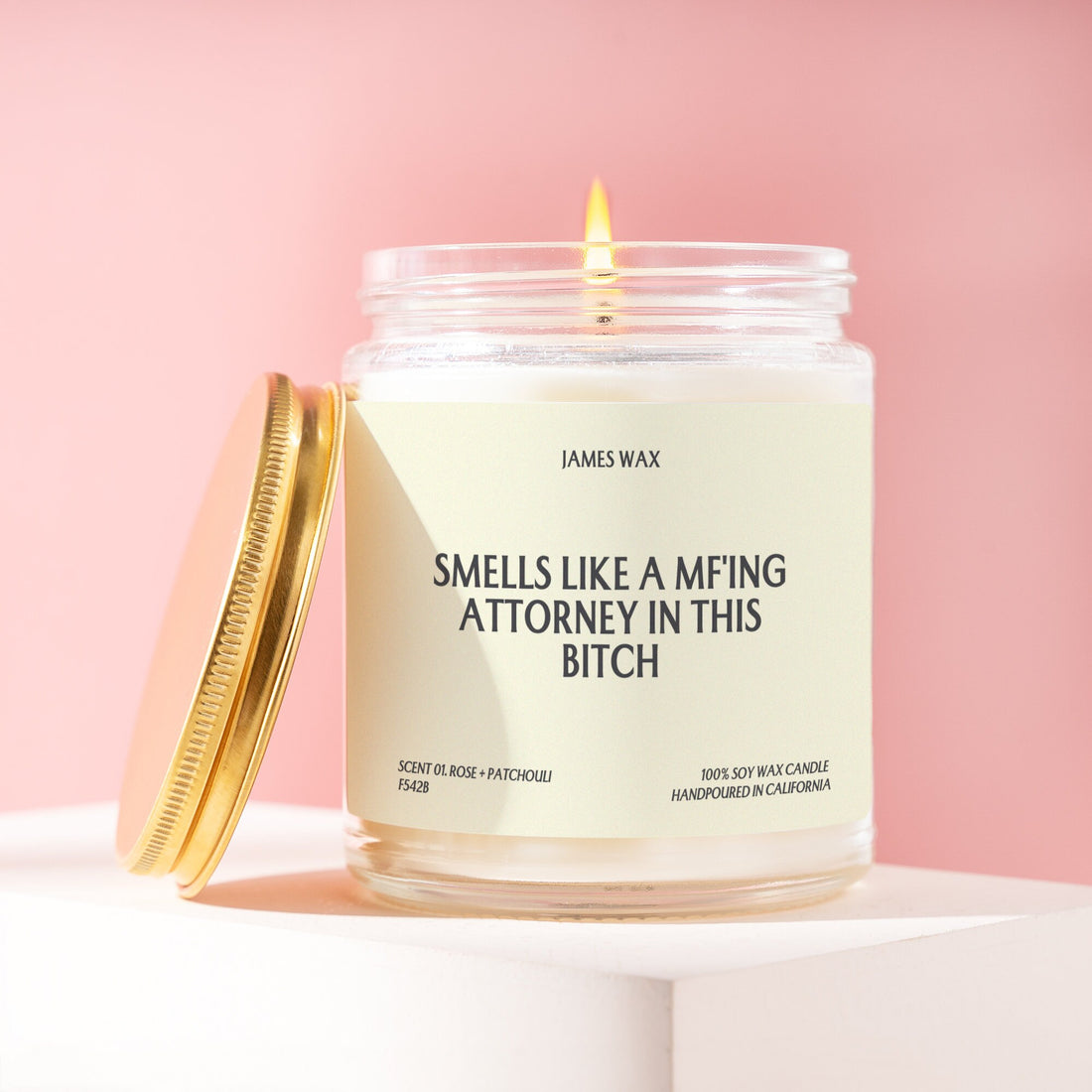 Attorney Gift Smells Like A MF'ing Attorney In This Bitch Law Office Gift MF'ing Lawyer Candle F542B