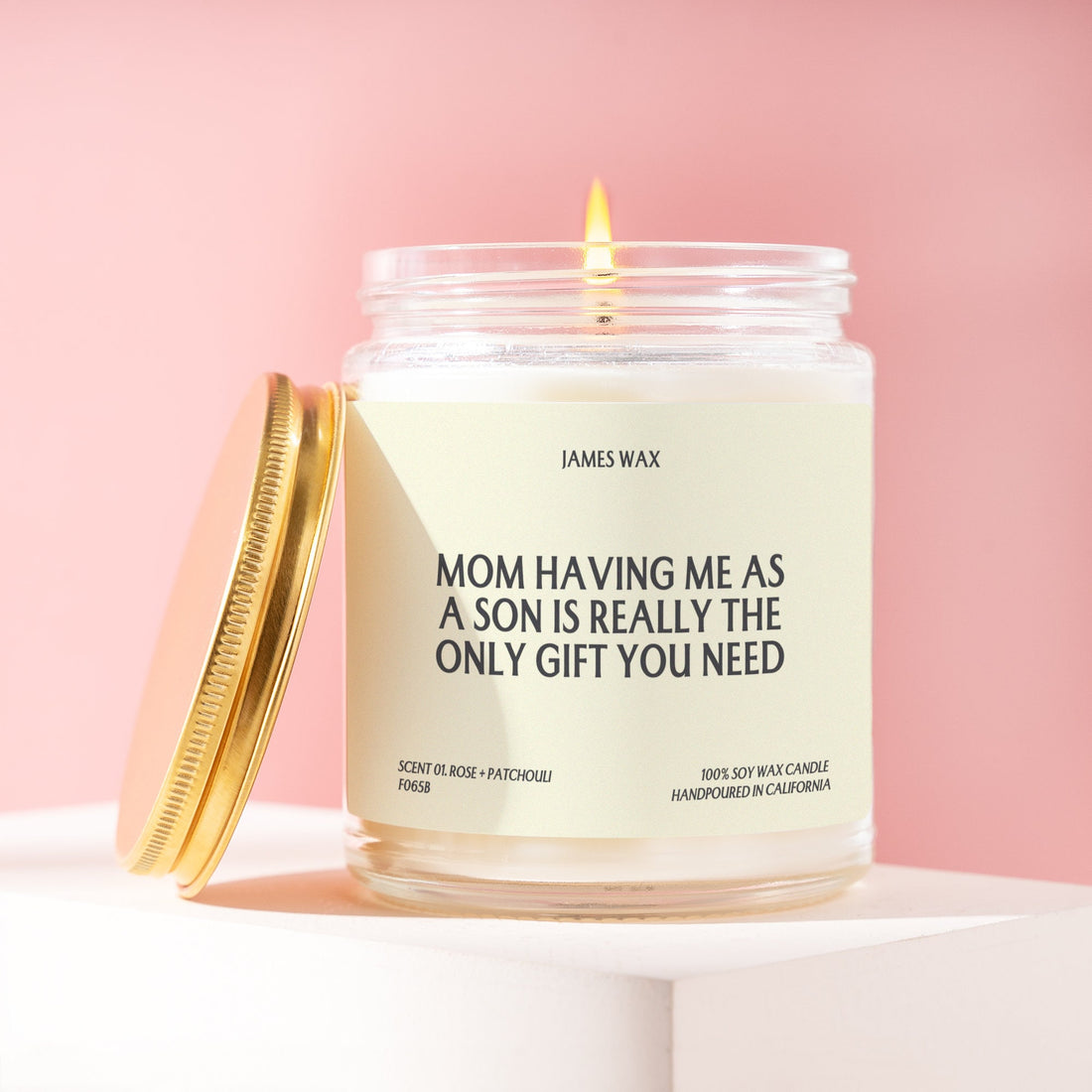 Mom Gift Having Me as a Son Candle Mother's Day F065B