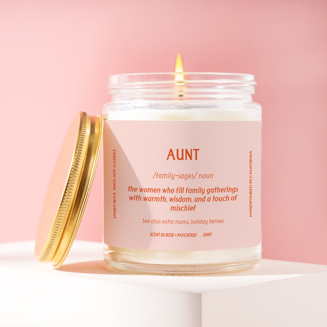 Aunt Candle Definition Gift Best Aunt Mother's Day Grandma Gift Family Bonding Thoughtful Gift Warm D001