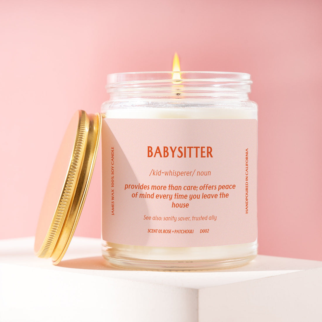 Babysitter Candle Definition Candle Best Babysitter Thank you Gift Relaxing Present Soothing D002