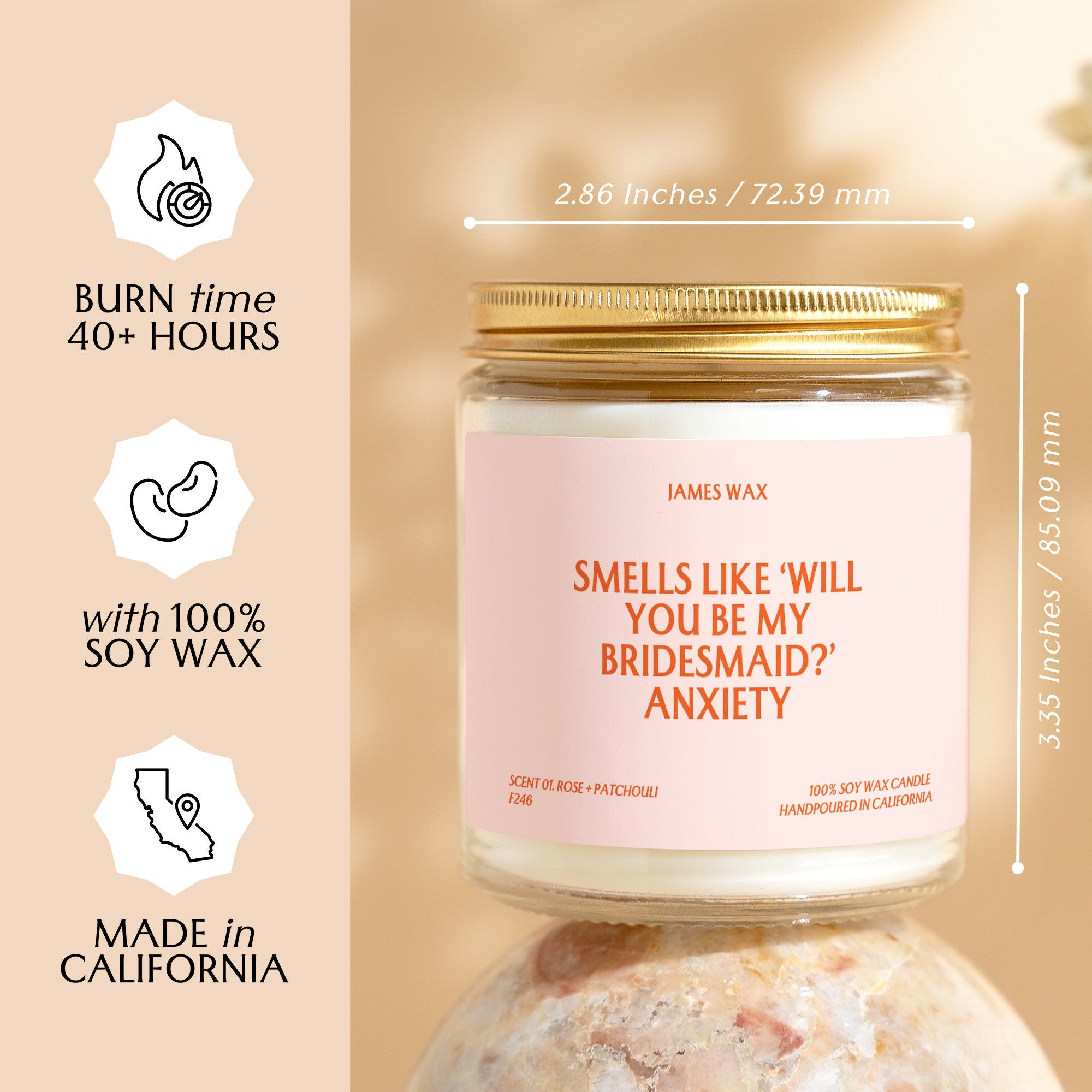 a jar of smells like will you be my bridesmaid?