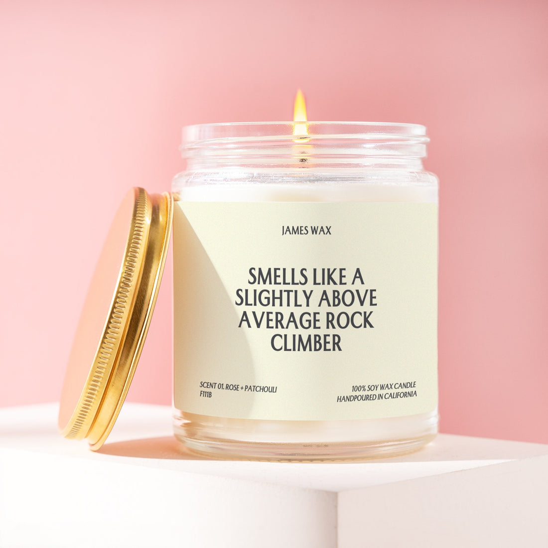 Rock Climber Gift Above Average Rock Climber Candle Rock Climbing Gift Sports Fan F111B
