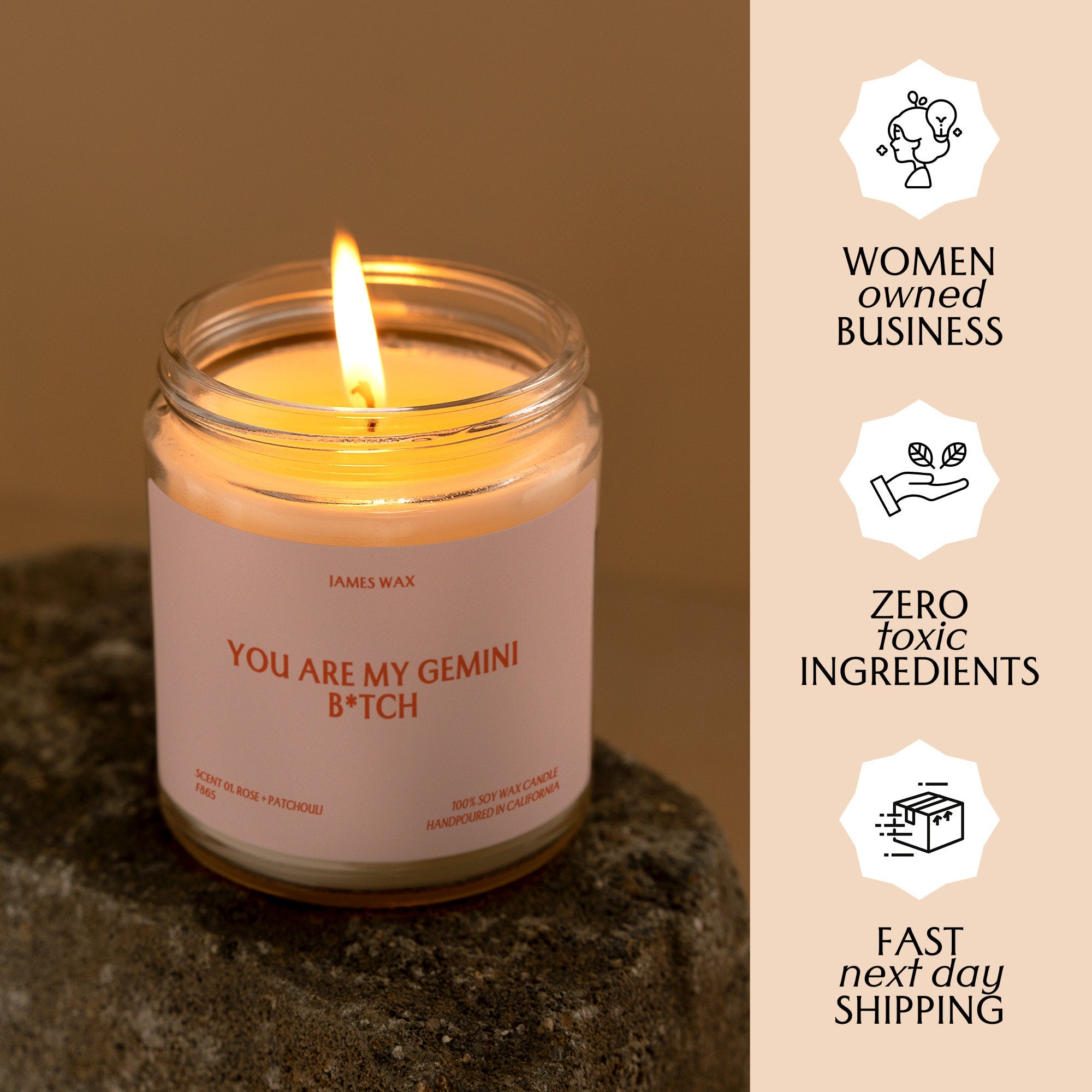 Gemini Gift You Are My Gemini B*tch Candle For Geminis Zodiac Gift F865