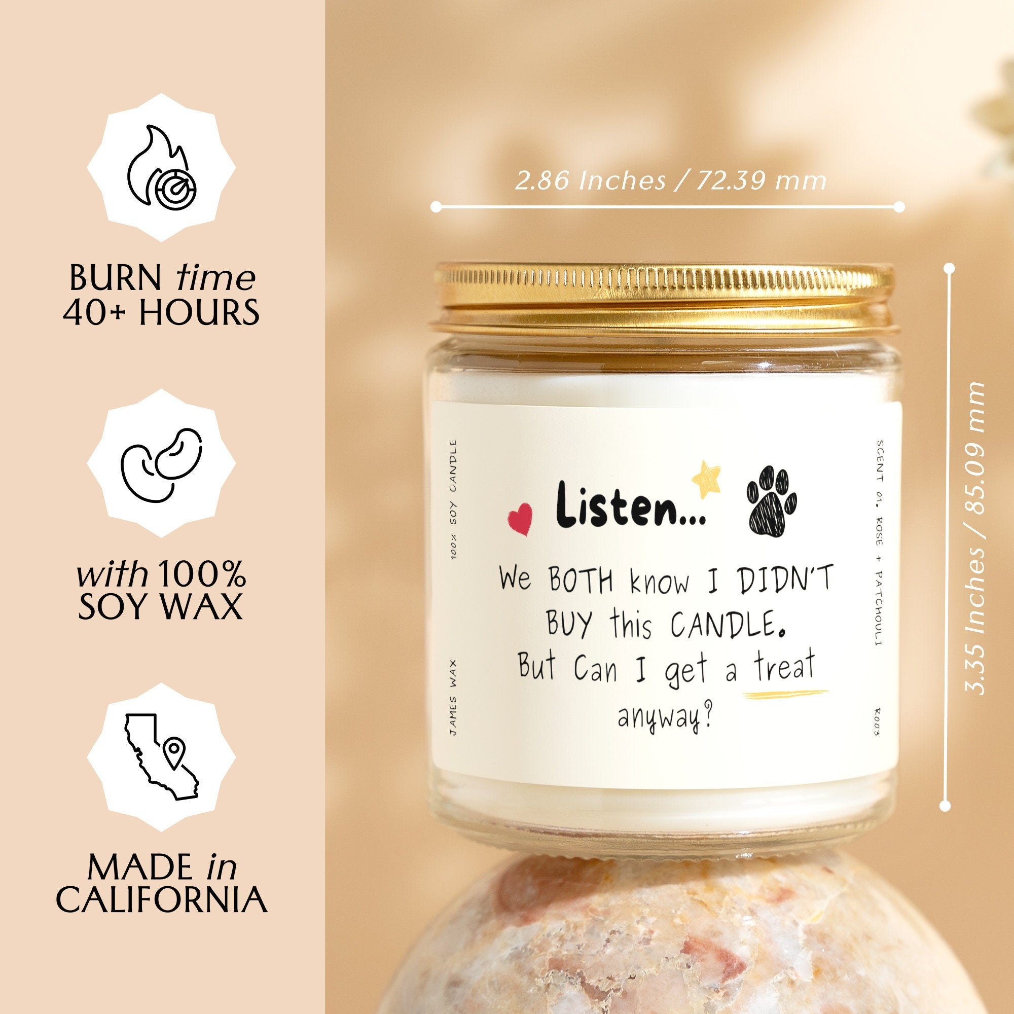 Dog Lover Gift Treat Please Candle For Dog Owner R003