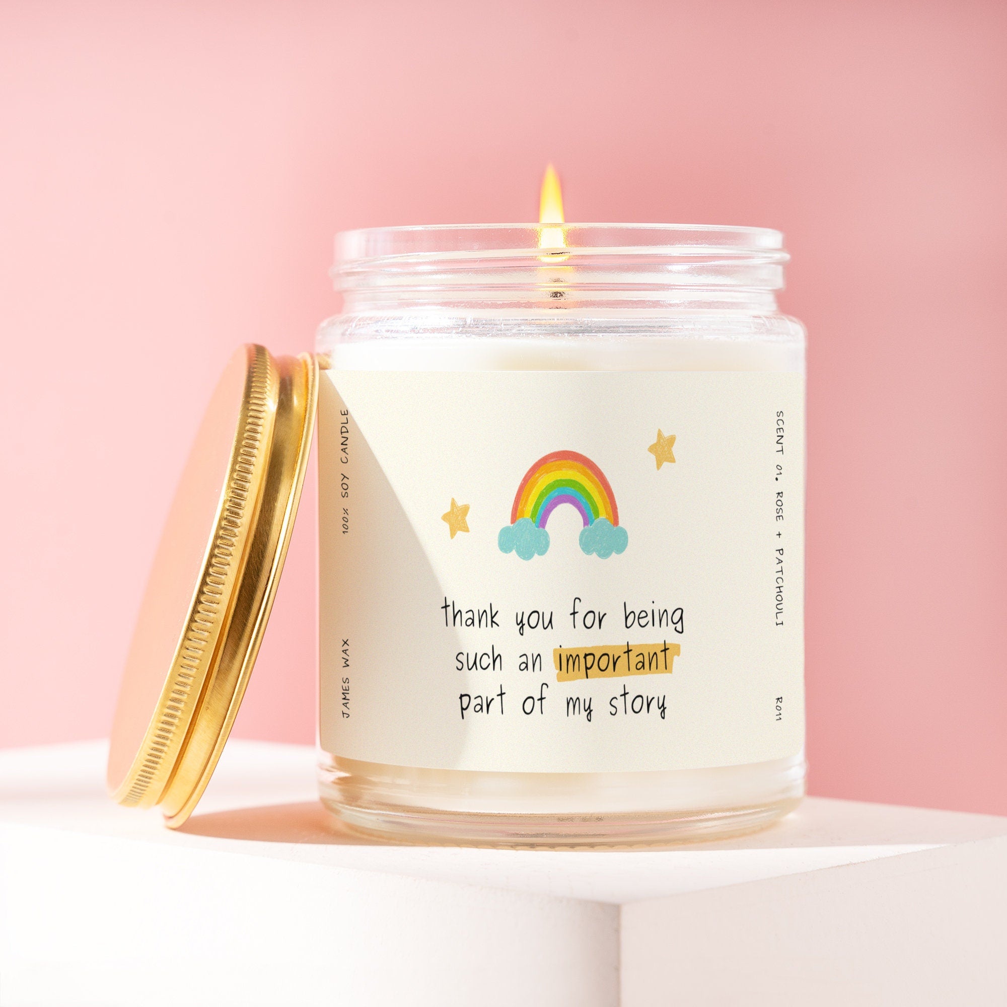 Friend Gift Thank You For Being Such An Important Part Of My Story Candle For Friend R011