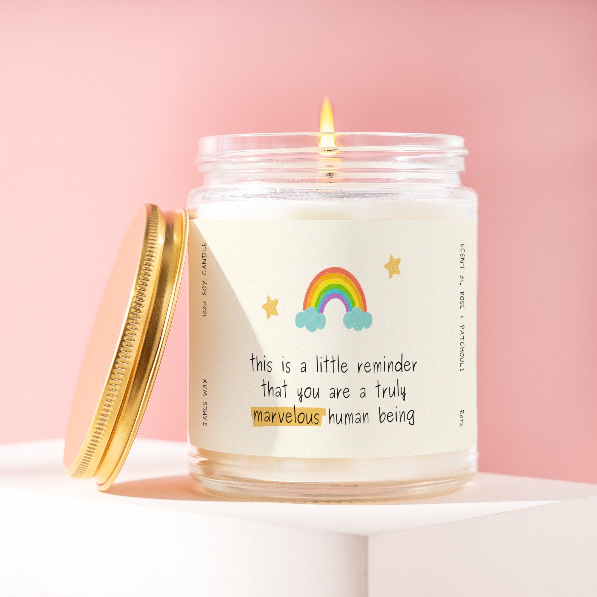 Friend Gift This Is A Little Reminder That You Are A Truly Marvelous Human Being Candle For Friend R012