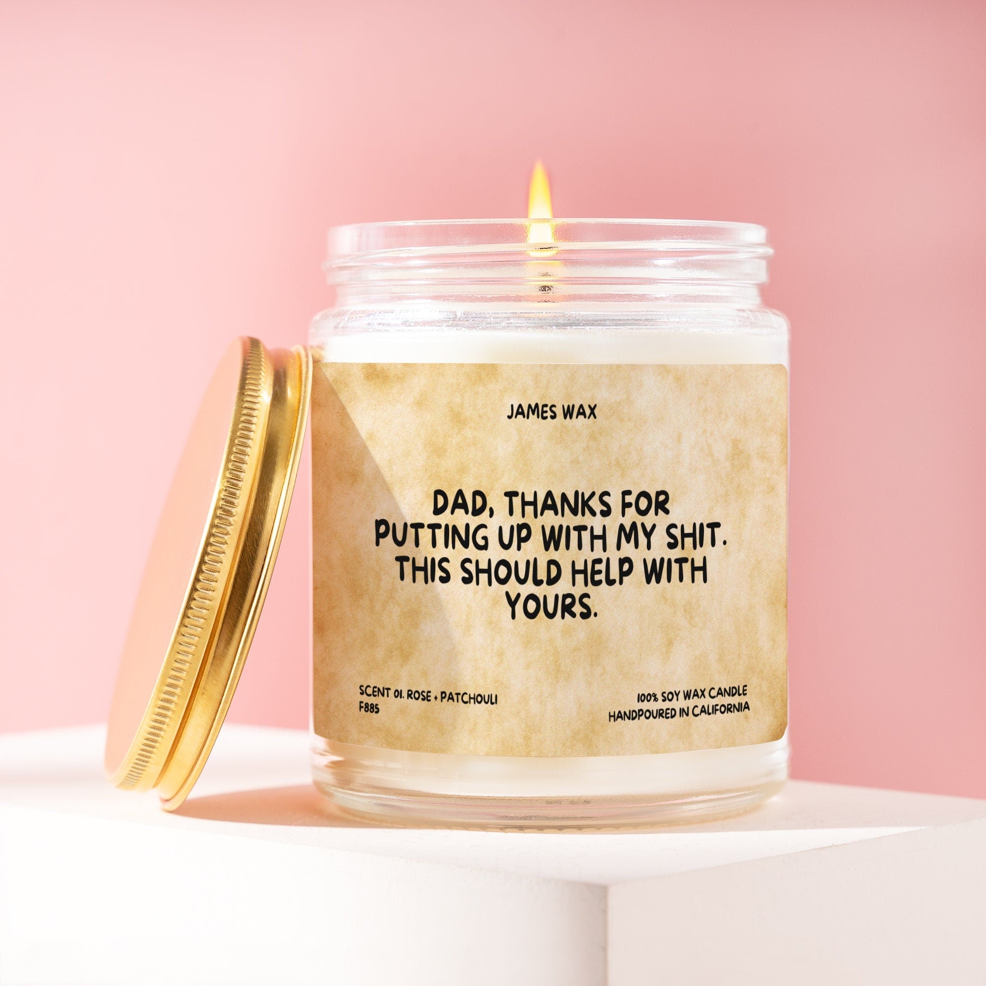 XN Personalized Fathers Day Gift Gag Gifts for Dad Funny Candle for Dad Father&#39;s Day Gift from Daughter Son Bonus Dad Gifts for Husband F885