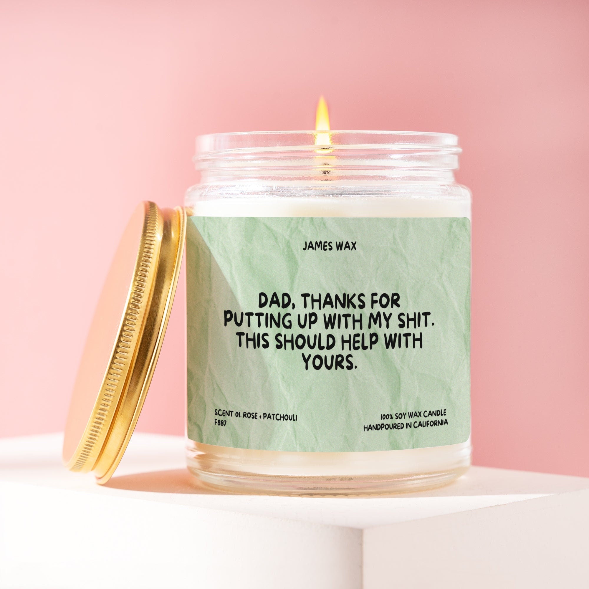 XN Personalized Fathers Day Gift Gag Gifts for Dad Funny Candle for Dad Father&#39;s Day Gift from Daughter Son Bonus Dad Gifts for Husband F887