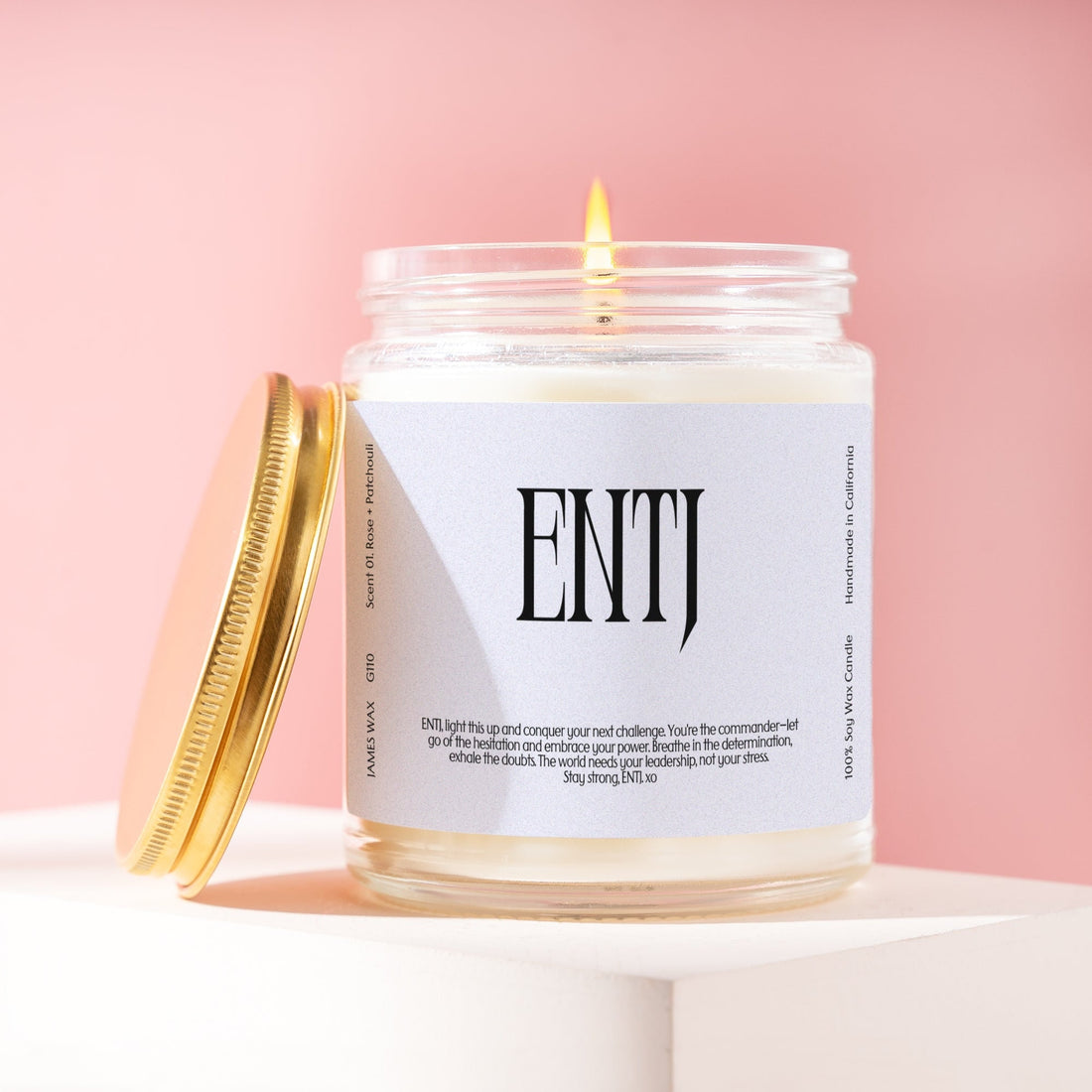 ENTJ Gift MBTI Candle Personalizable For ENTJ Birthday Gift G110