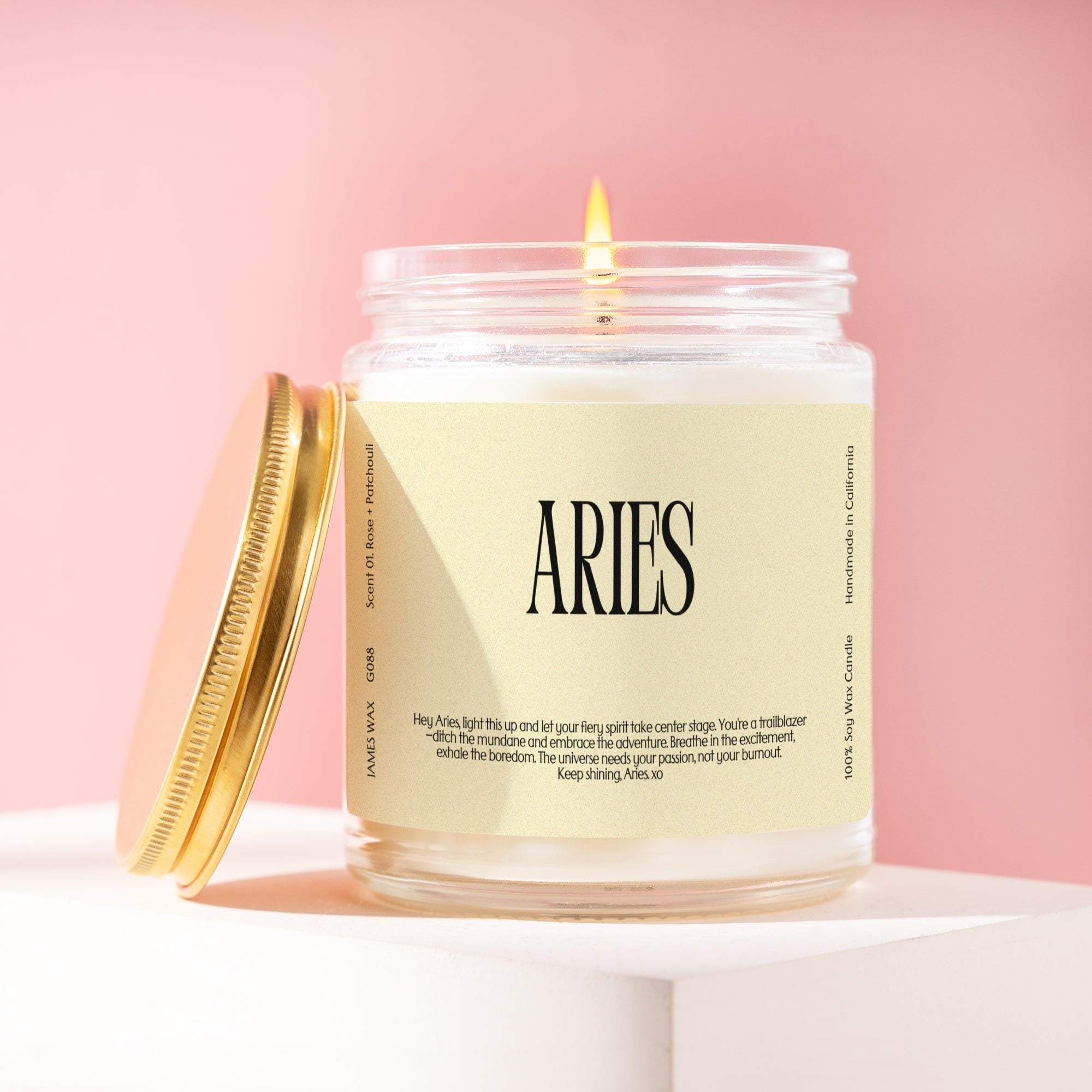 XN Aries Gift Zodiac Sign Candle Astrology Charm Gift Funny Personalizable Birthday Gift For Aries Gift For Her Gift For Friend G088