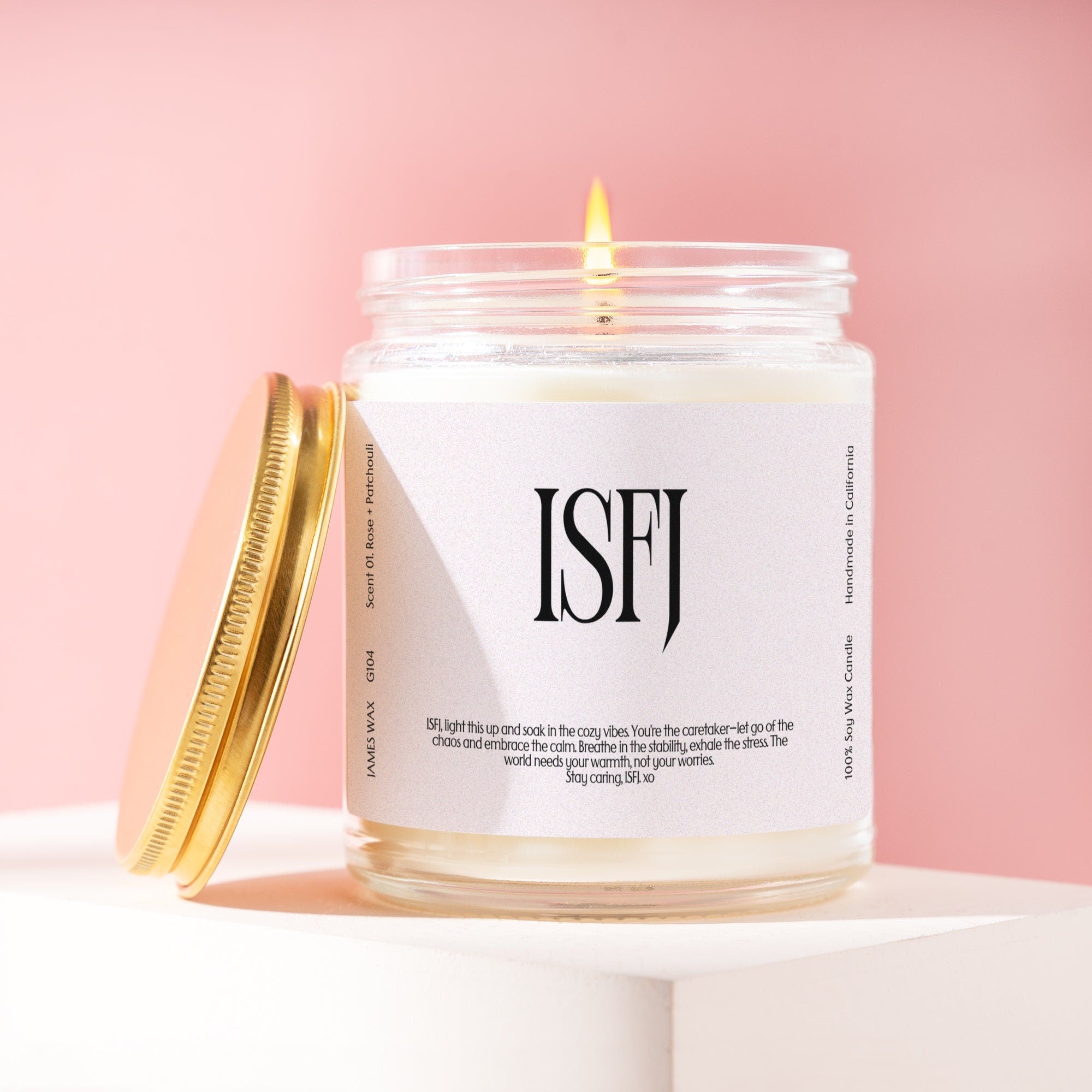 XN ISFJ Gift MBTI Candle Personalizable Funny Gift For ISFJ Unique Birthday Gift For Her Gift For Him G104