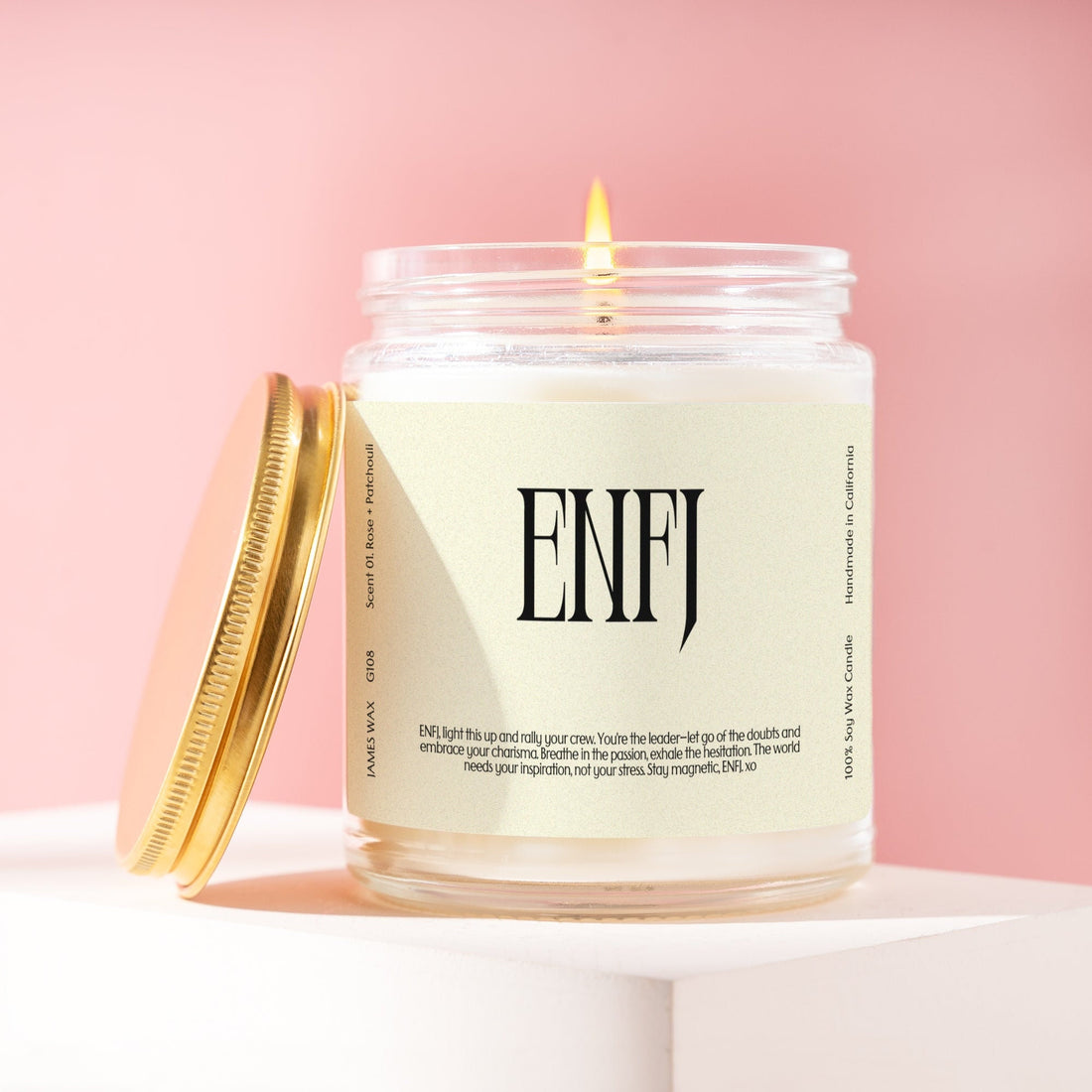 ENFJ Gift MBTI Candle Personalizable For ENFJ Birthday Gift G108