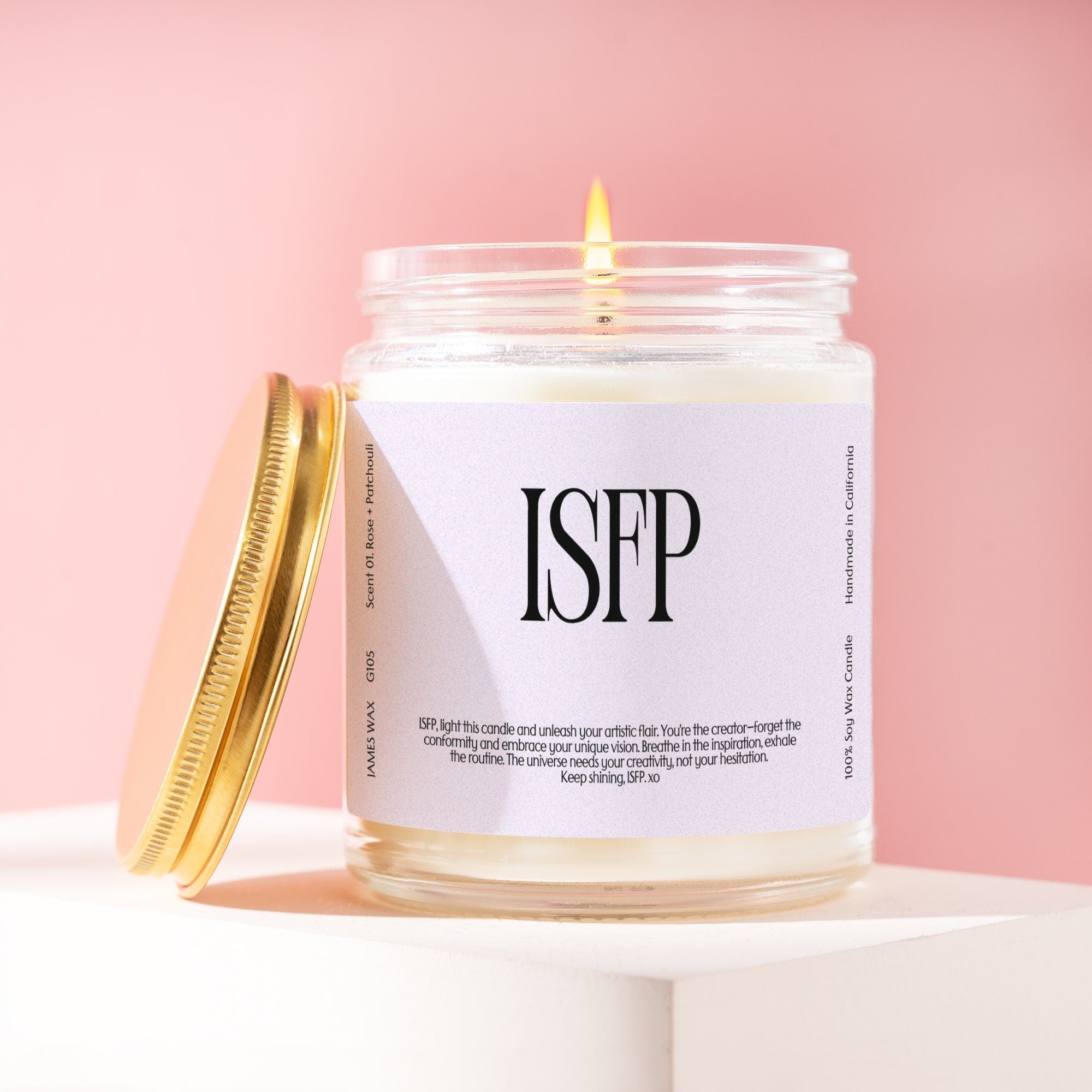 XN ISFP Gift MBTI Candle Personalizable Funny Gift For ISFP Unique Birthday Gift For Her Gift For Him G105