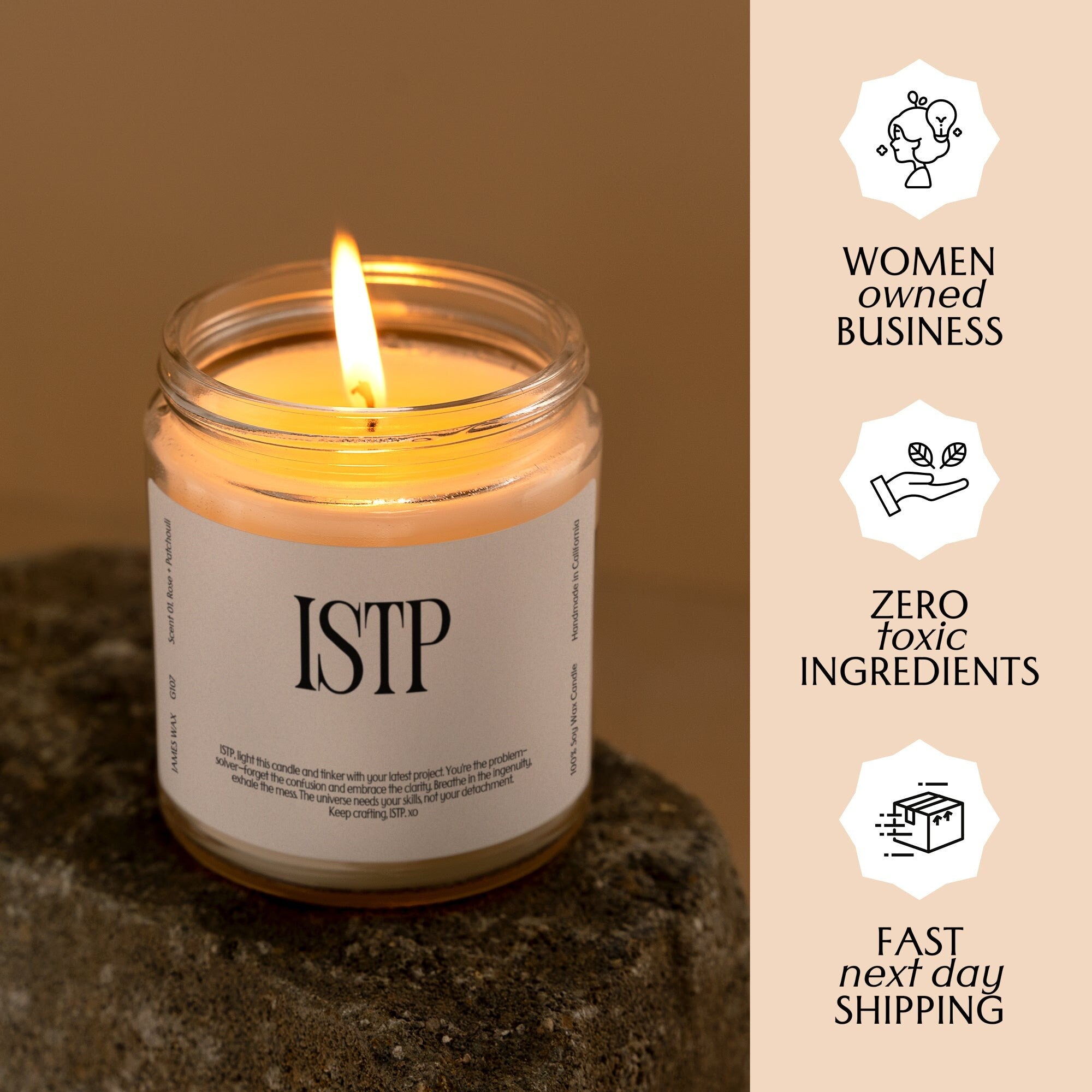 XN ISTP Gift MBTI Candle Personalizable Funny Gift For ISTP Unique Birthday Gift For Her Gift For Him G107