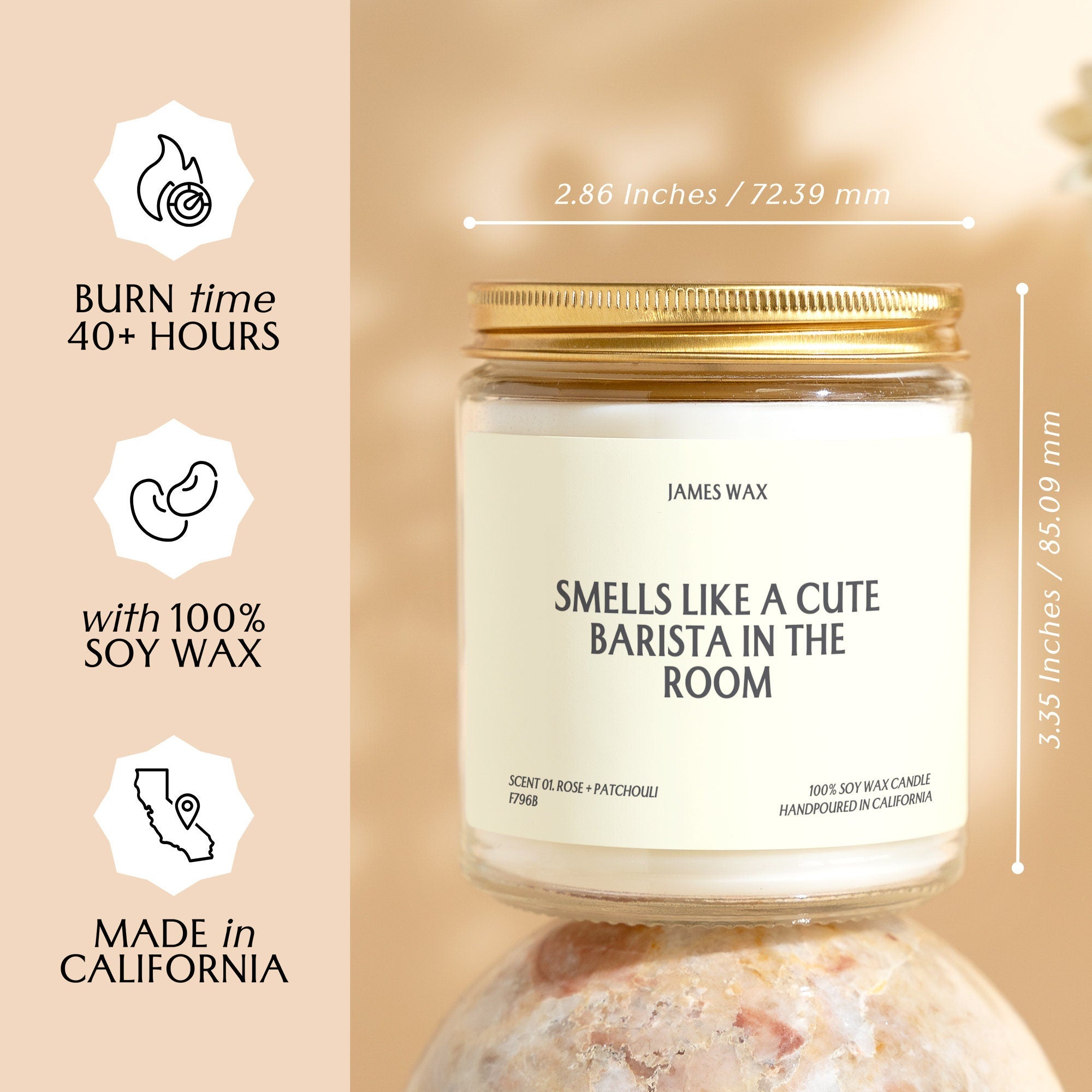 a jar of smells like a cute baubita in the room