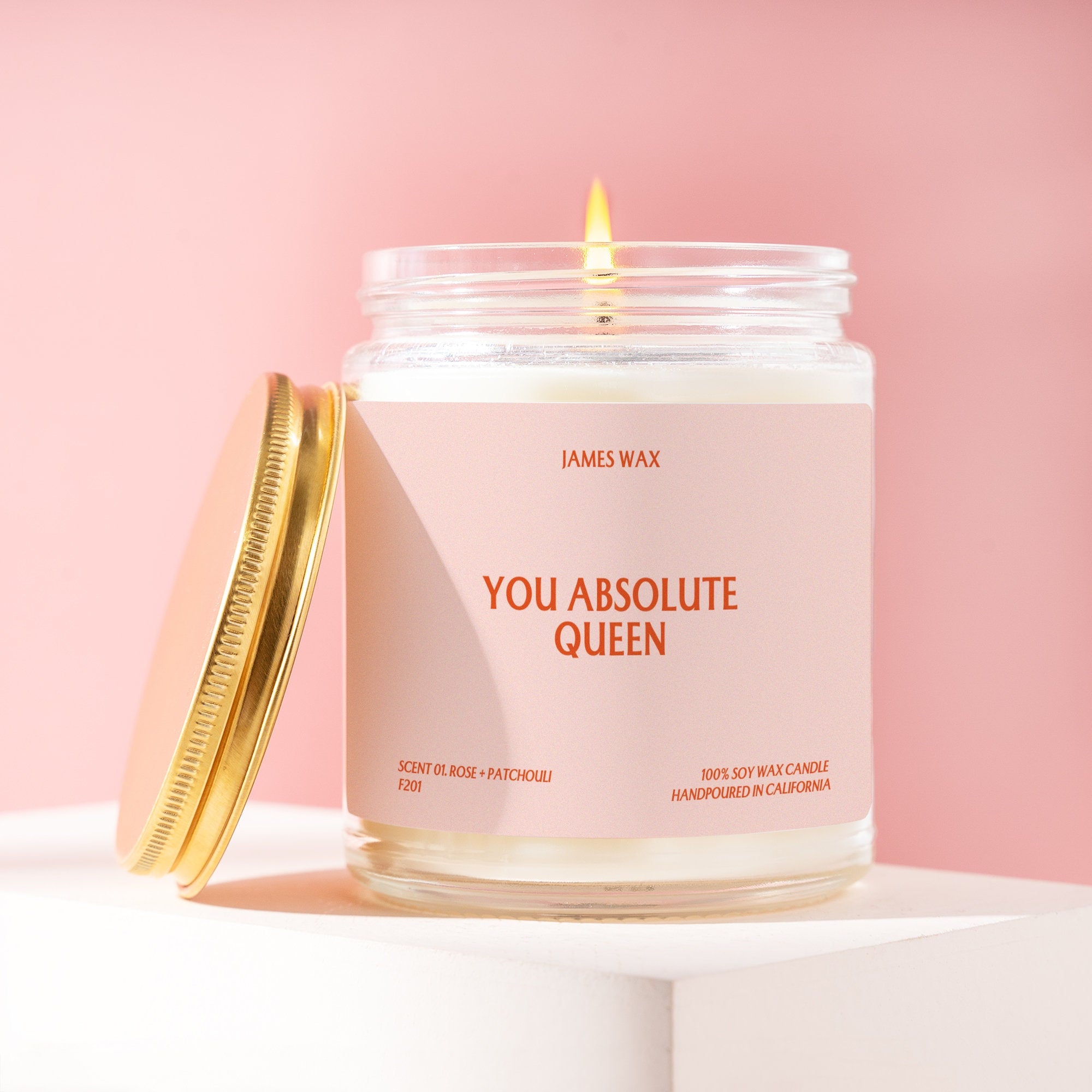 a jar with a label that says you absolute queen