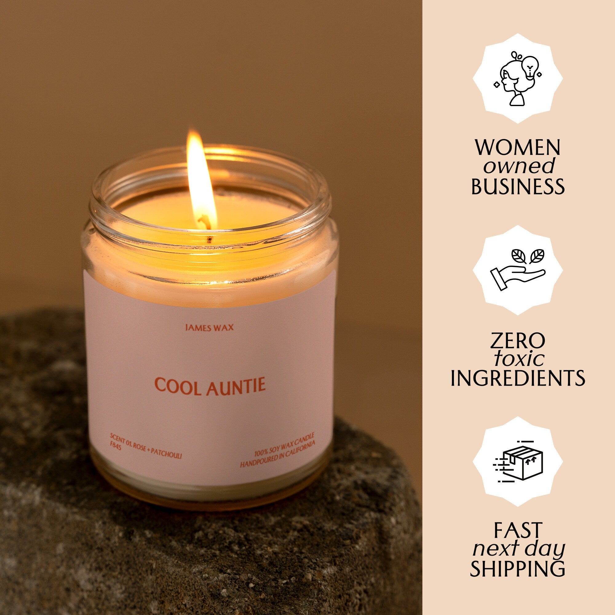 Auntie Gift Cool Auntie Candle For Aunts Family Aunt Auntie F845