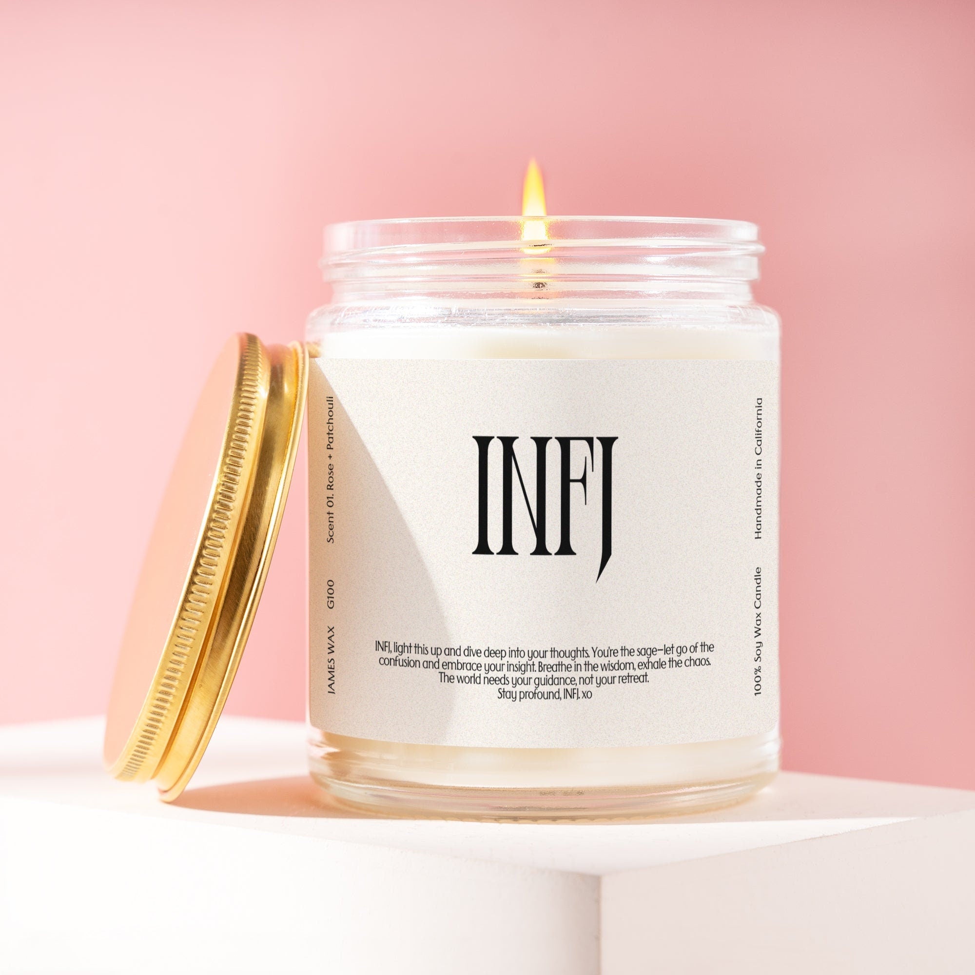 XN INFJ Gift MBTI Candle Personalizable Funny Gift For INFJ Unique Birthday Gift For Her Gift For Him G100