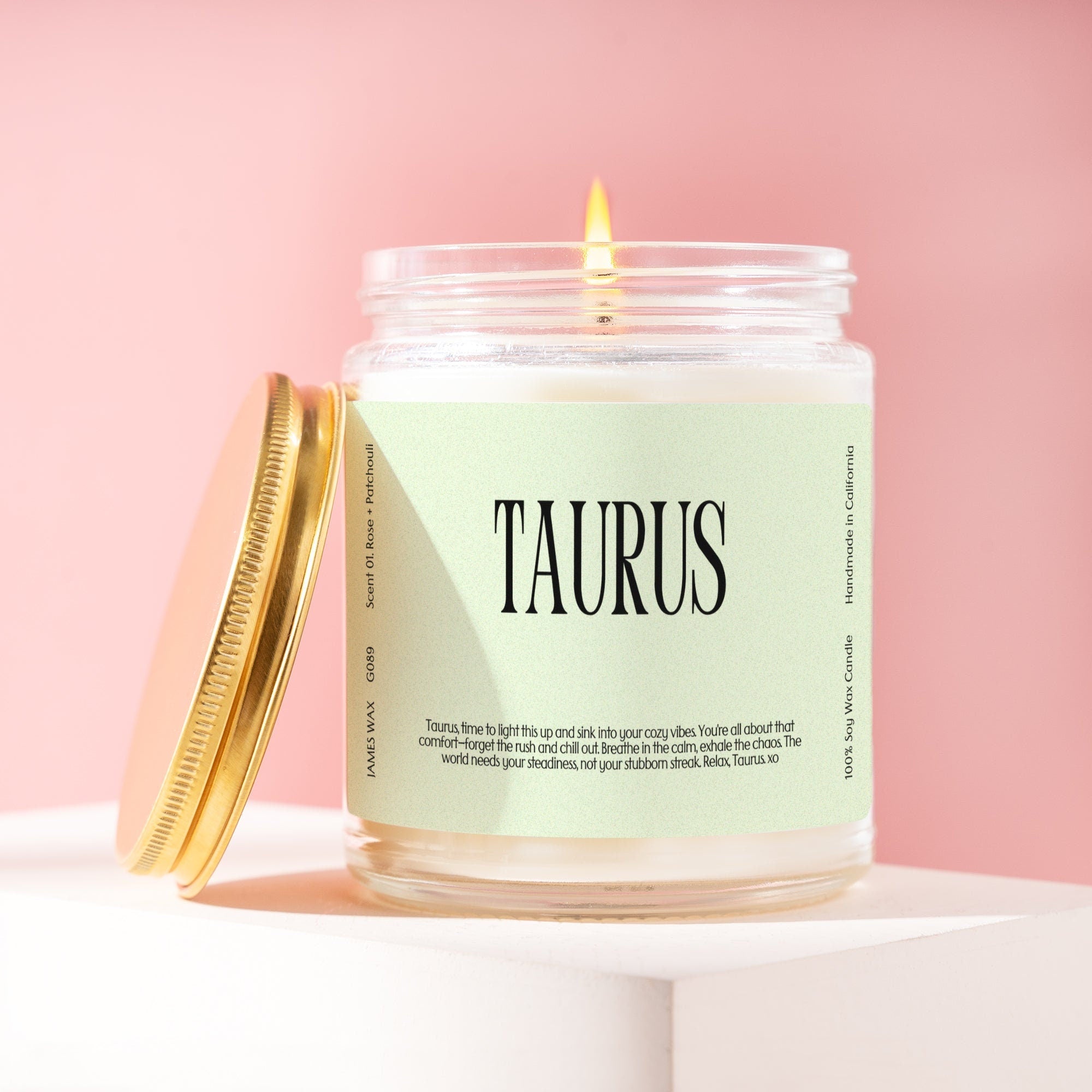 XN Taurus Gift Zodiac Sign Candle Astrology Charm Gift Funny Personalizable Birthday Gift For Taurus Gift For Her Gift For Friend G089