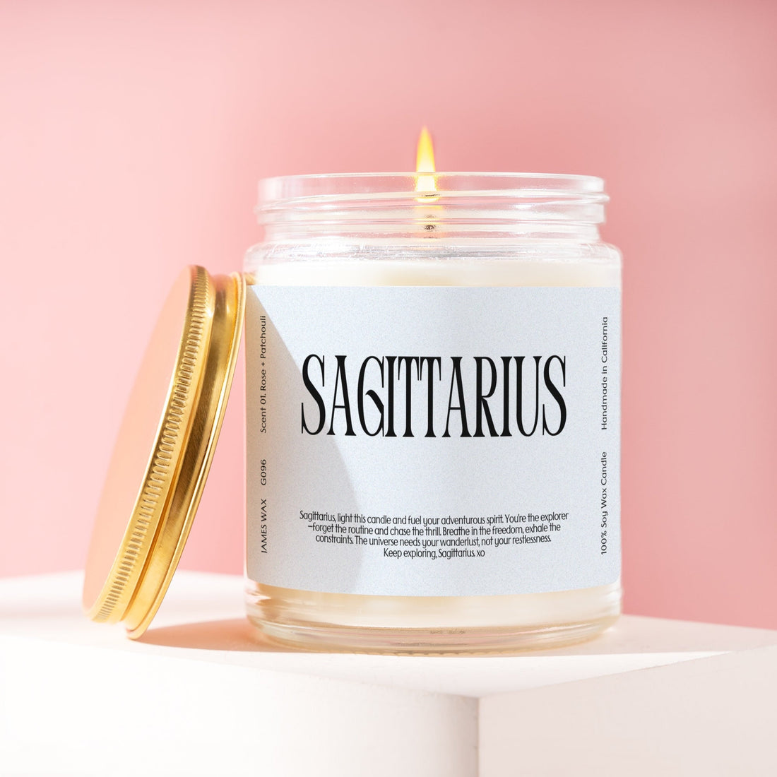 Sagittarius Gift Zodiac Sign Candle Astrology Charm Gift Personalizable Birthday Sagittarius Friend G096