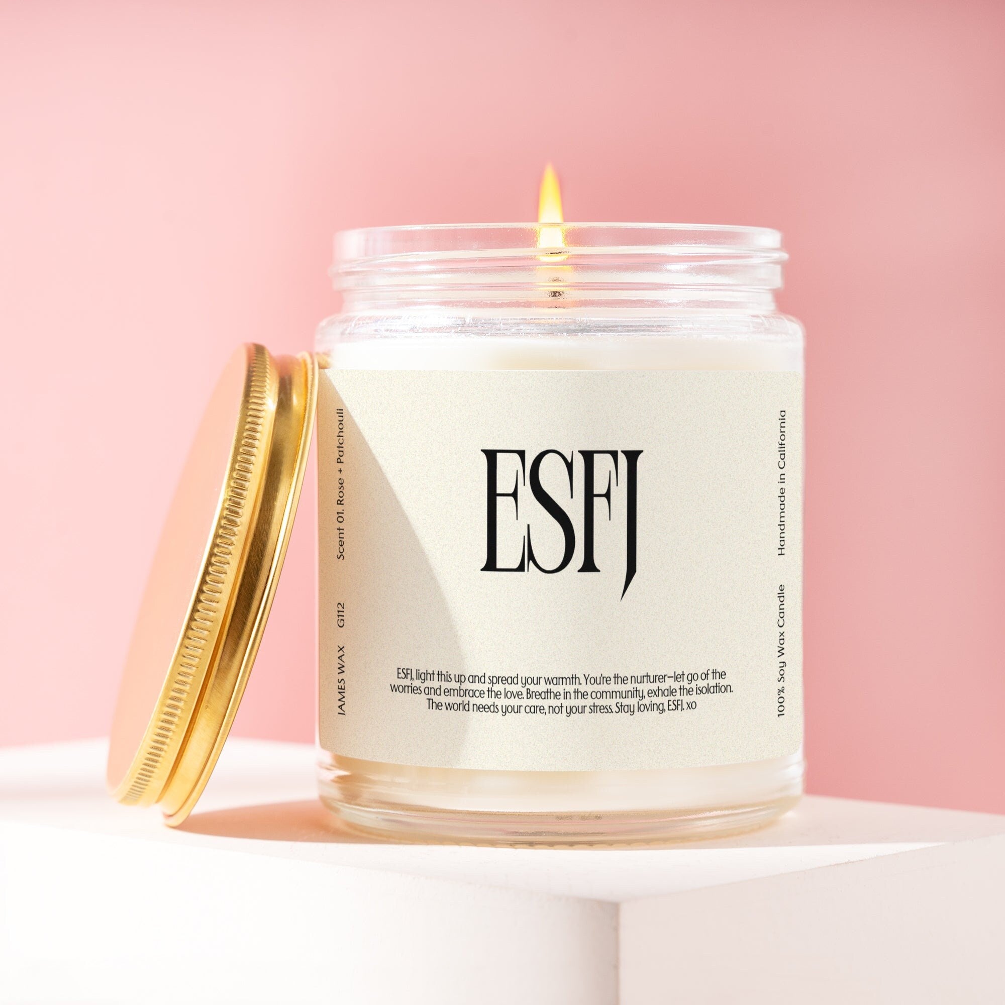 XN ESFJ Gift MBTI Candle Personalizable Funny Gift For ESFJ Unique Birthday Gift For Her Gift For Him G112