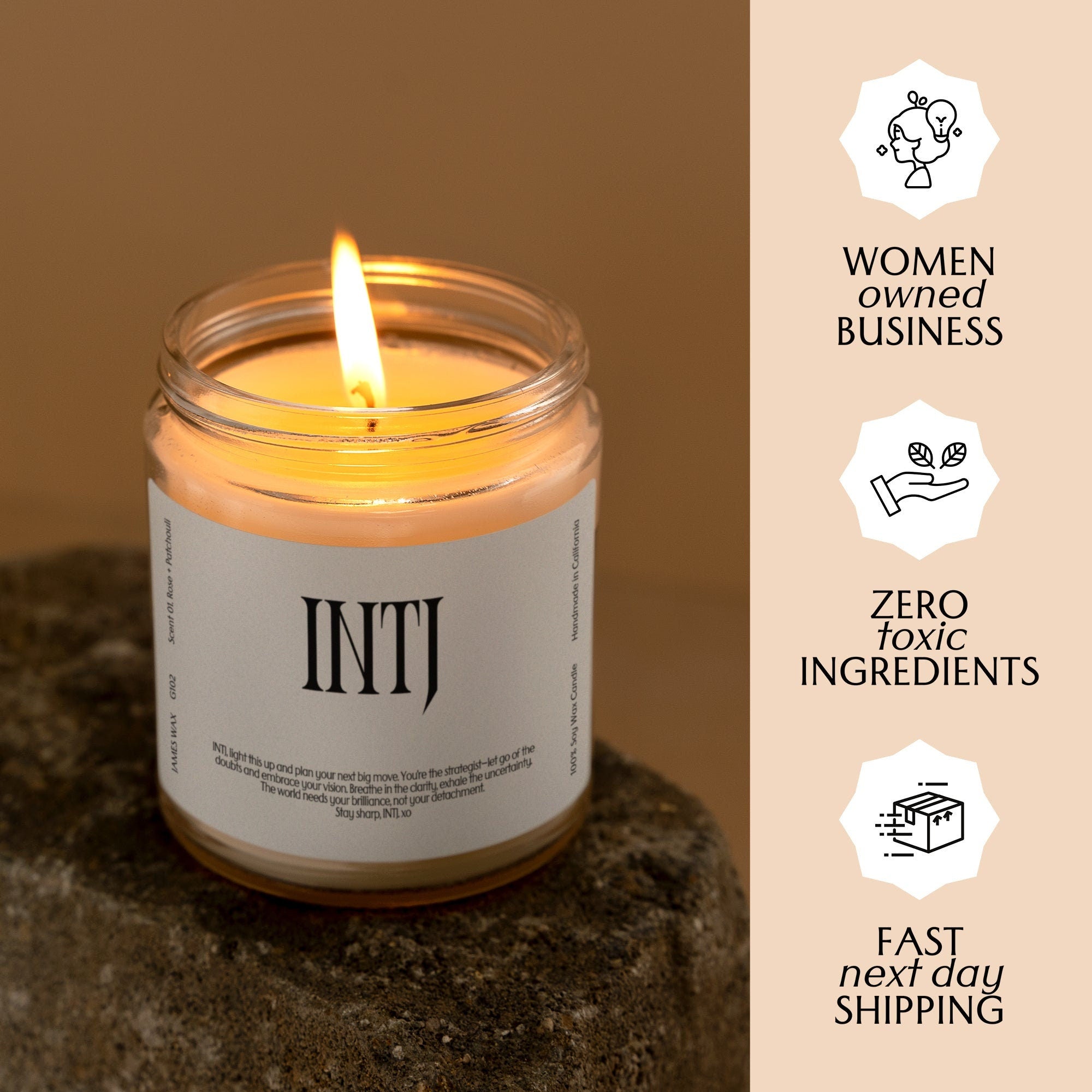 XN INTJ Gift MBTI Candle Personalizable Funny Gift For INTJ Unique Birthday Gift For Her Gift For Him G102