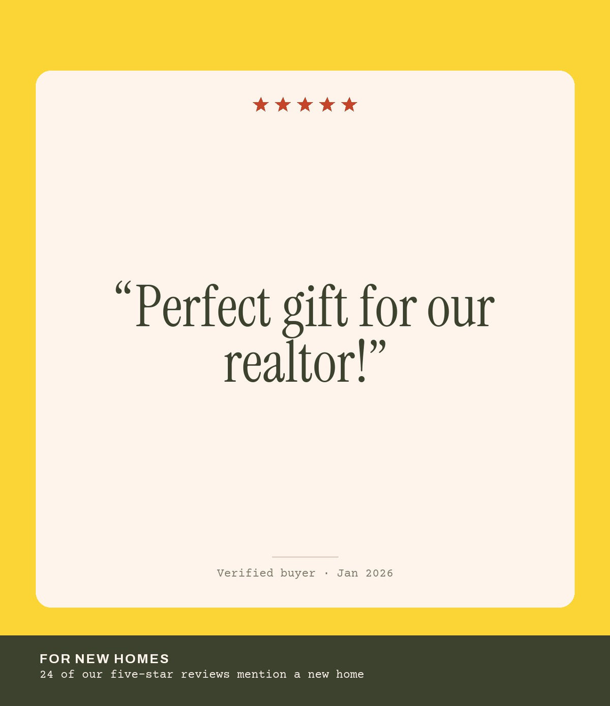 Verified buyer review