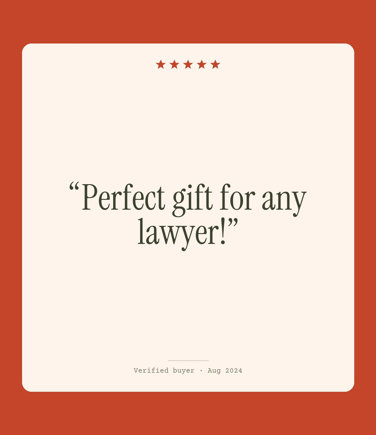 Verified buyer review